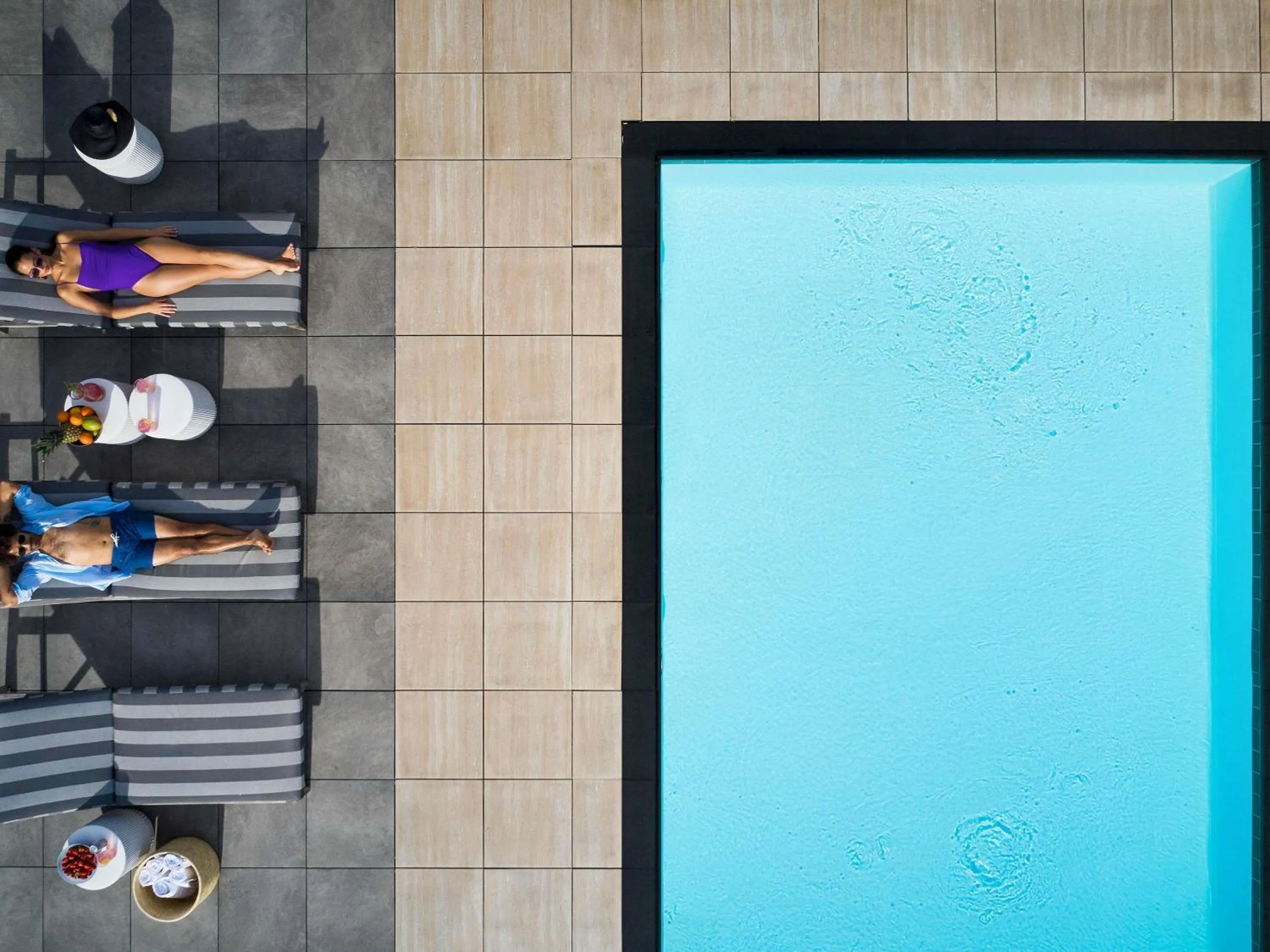 Pool view in Fairmont Century Plaza Los Angeles at Beverly Hills