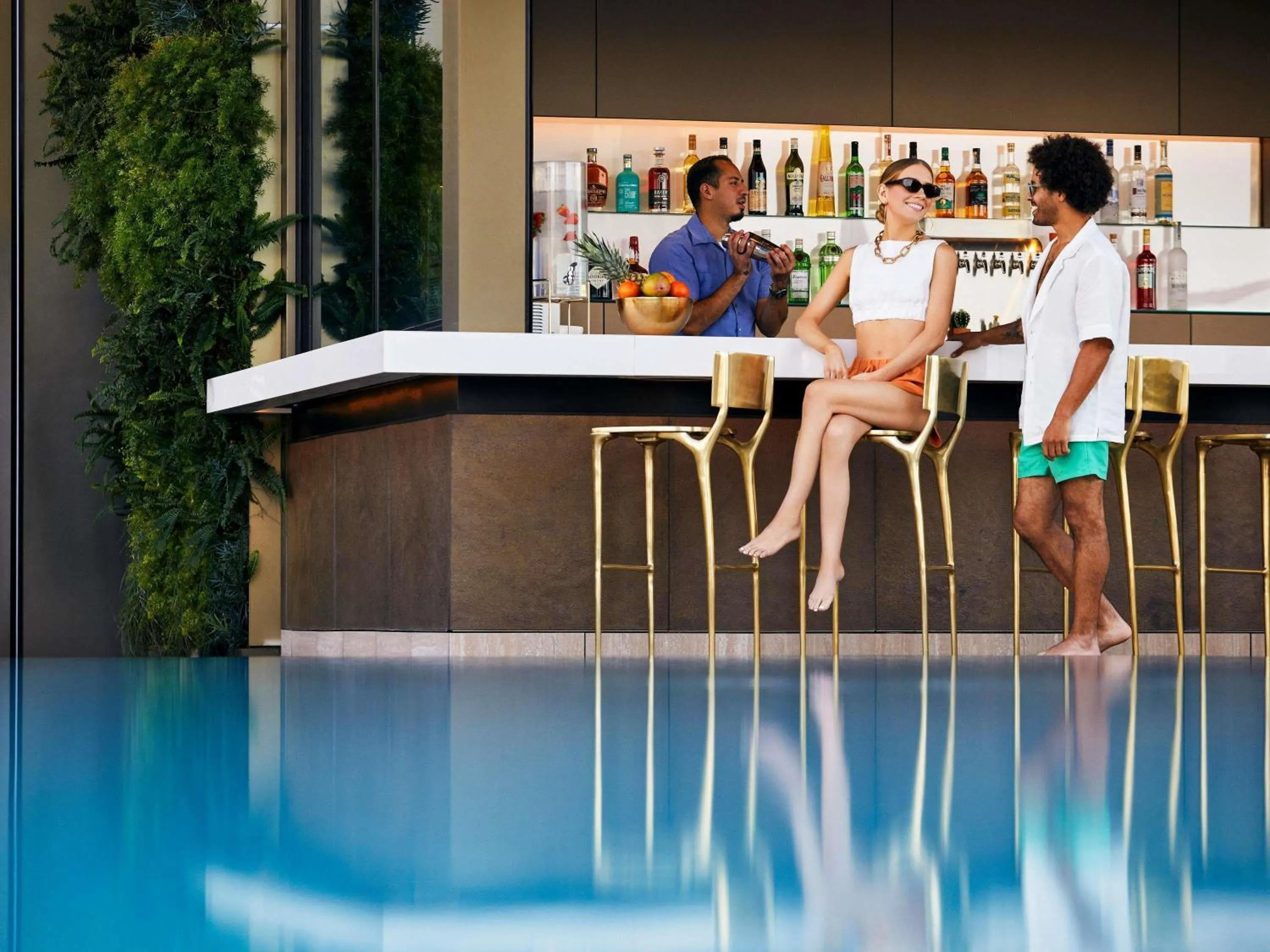 Pool view in Fairmont Century Plaza Los Angeles at Beverly Hills