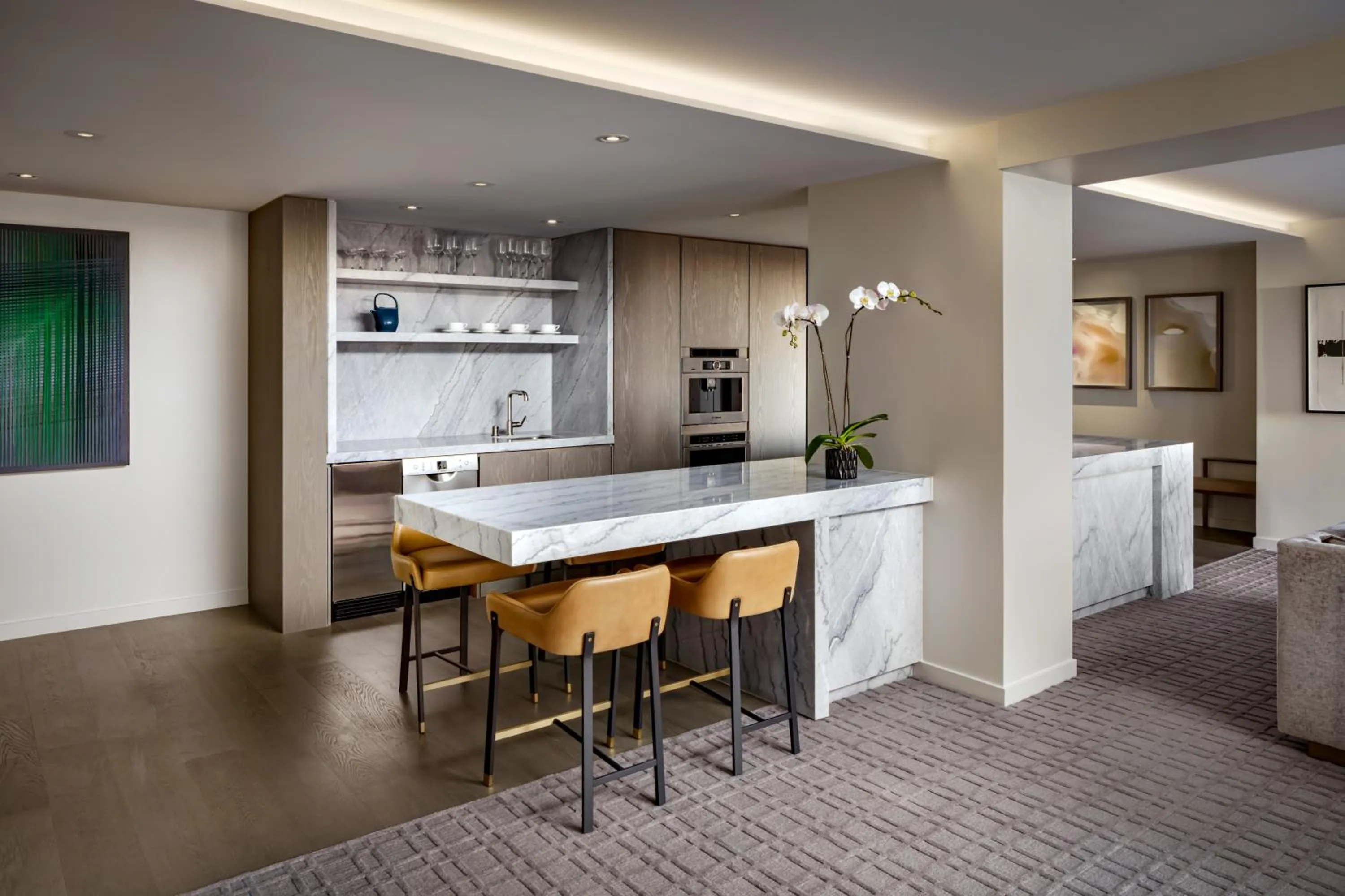 Dining area in Fairmont Century Plaza Los Angeles at Beverly Hills