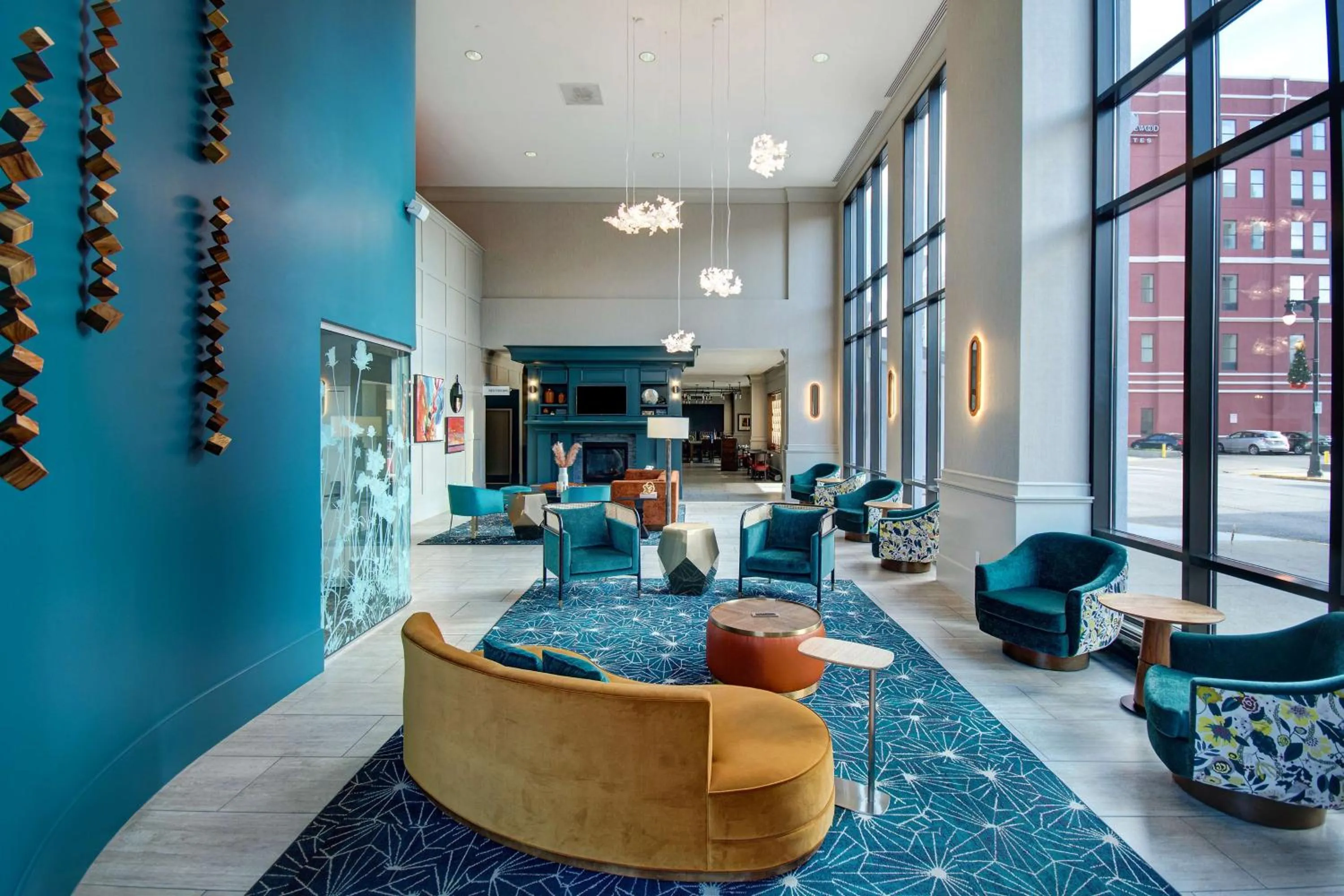 Lobby or reception in Hilton Garden Inn Terre Haute