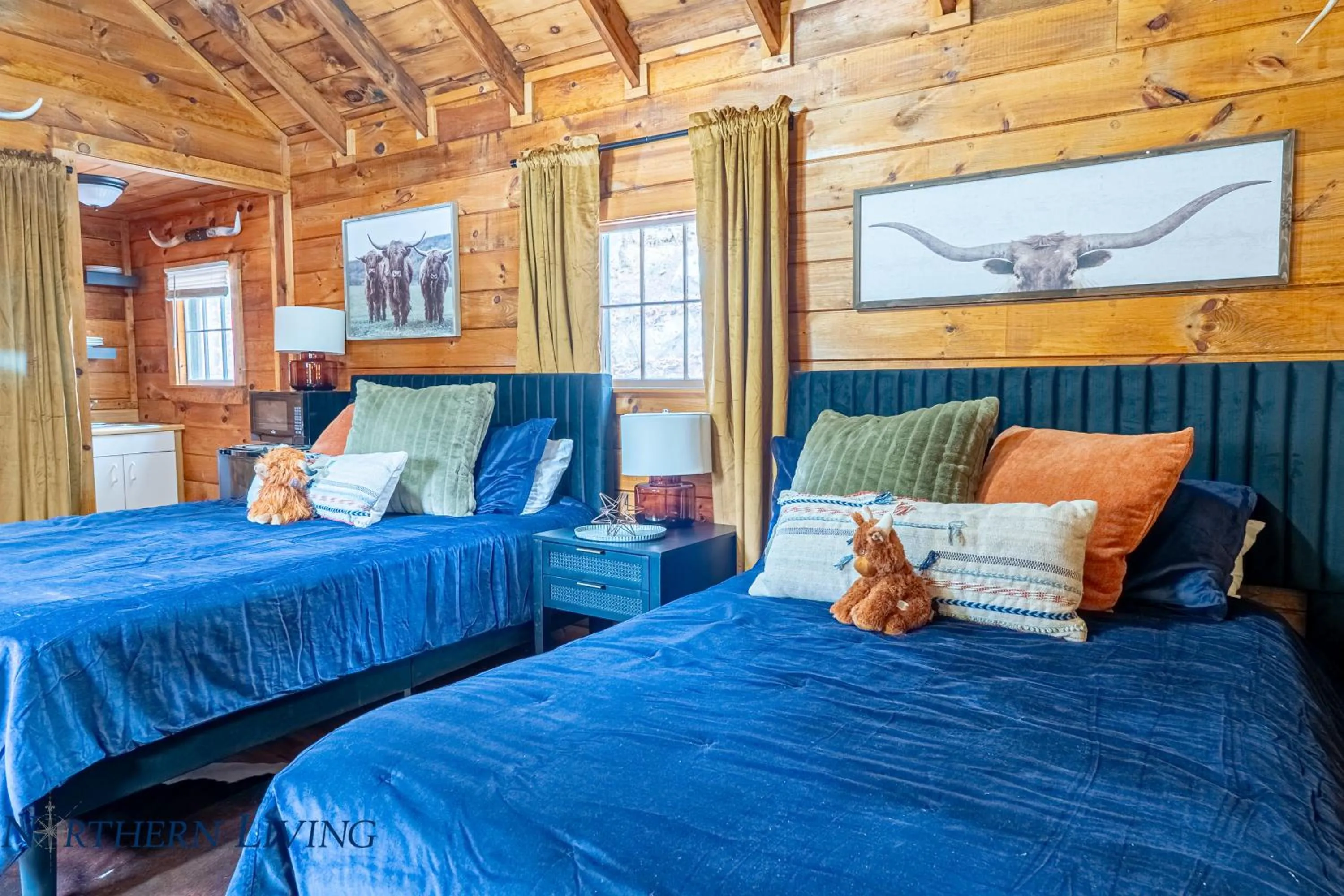 Bed in English Brook Cottages