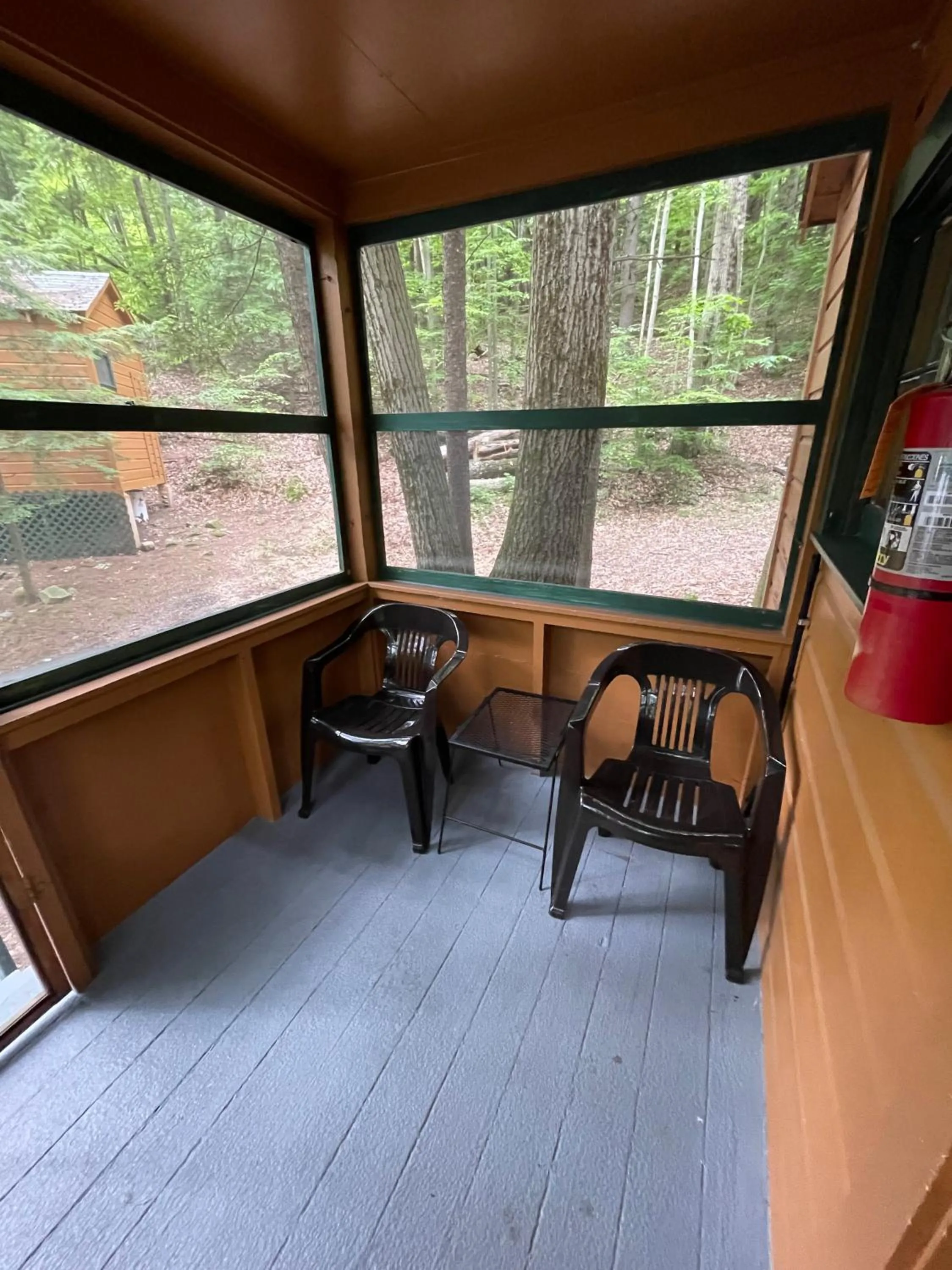 Seating area in English Brook Cottages