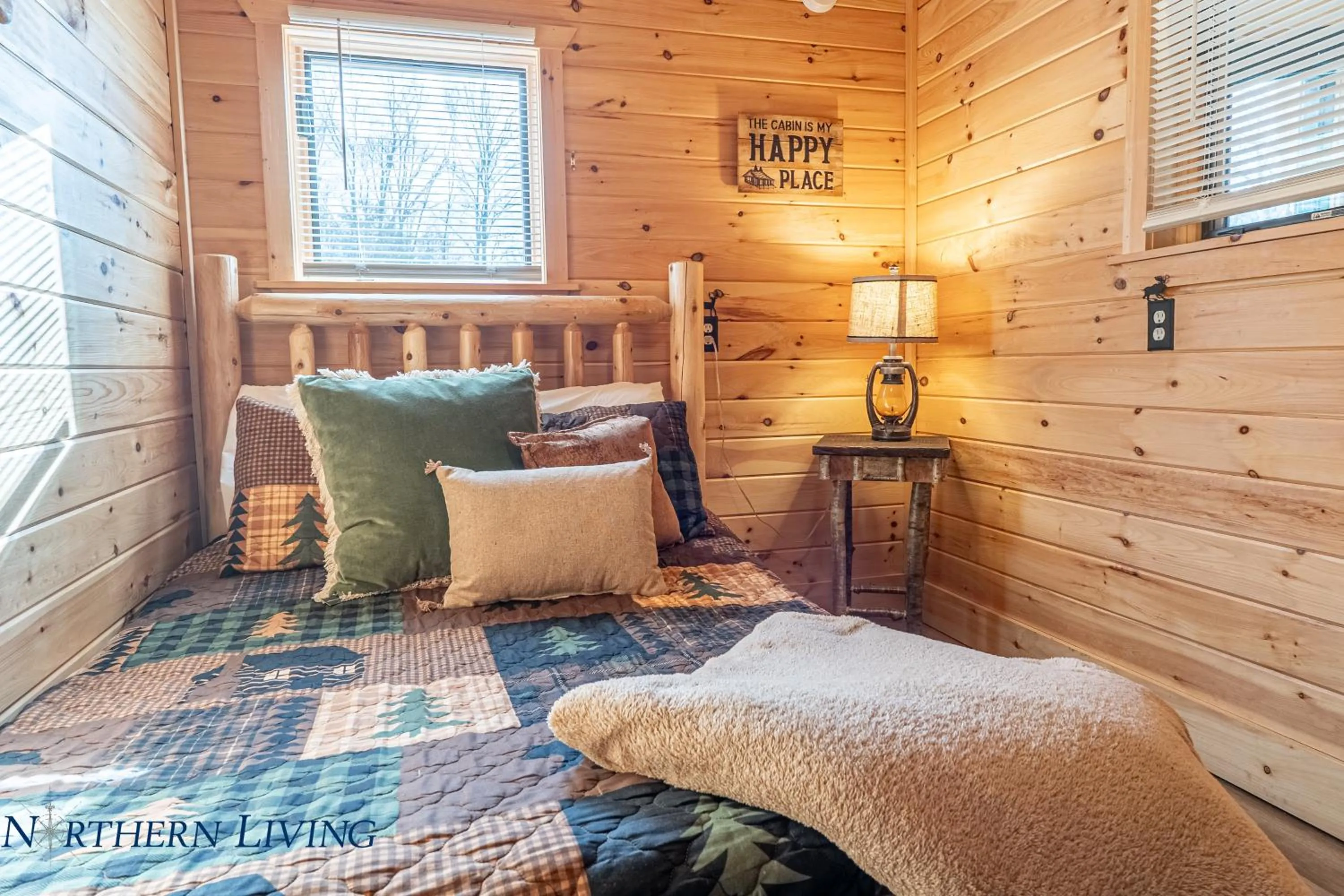 Bed in English Brook Cottages