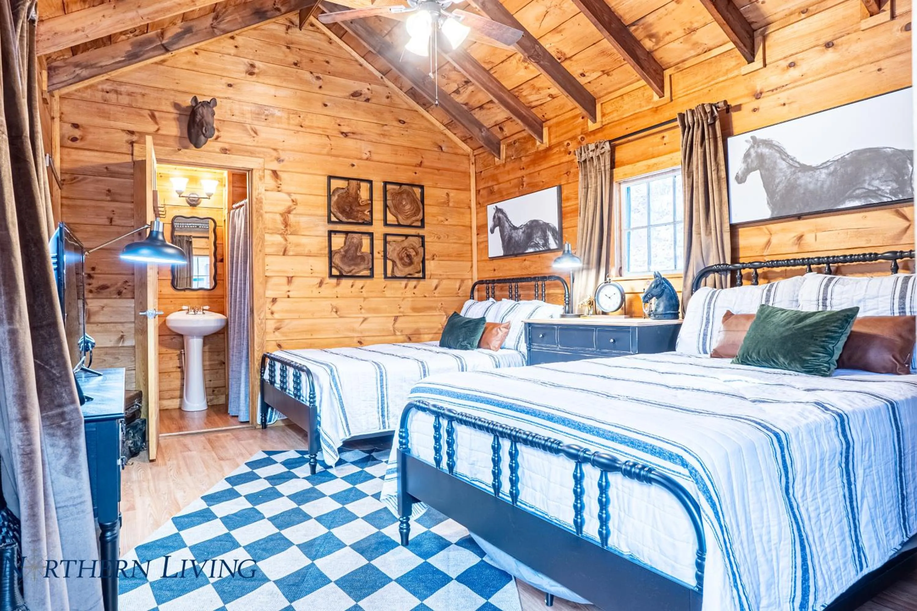 Bed in English Brook Cottages