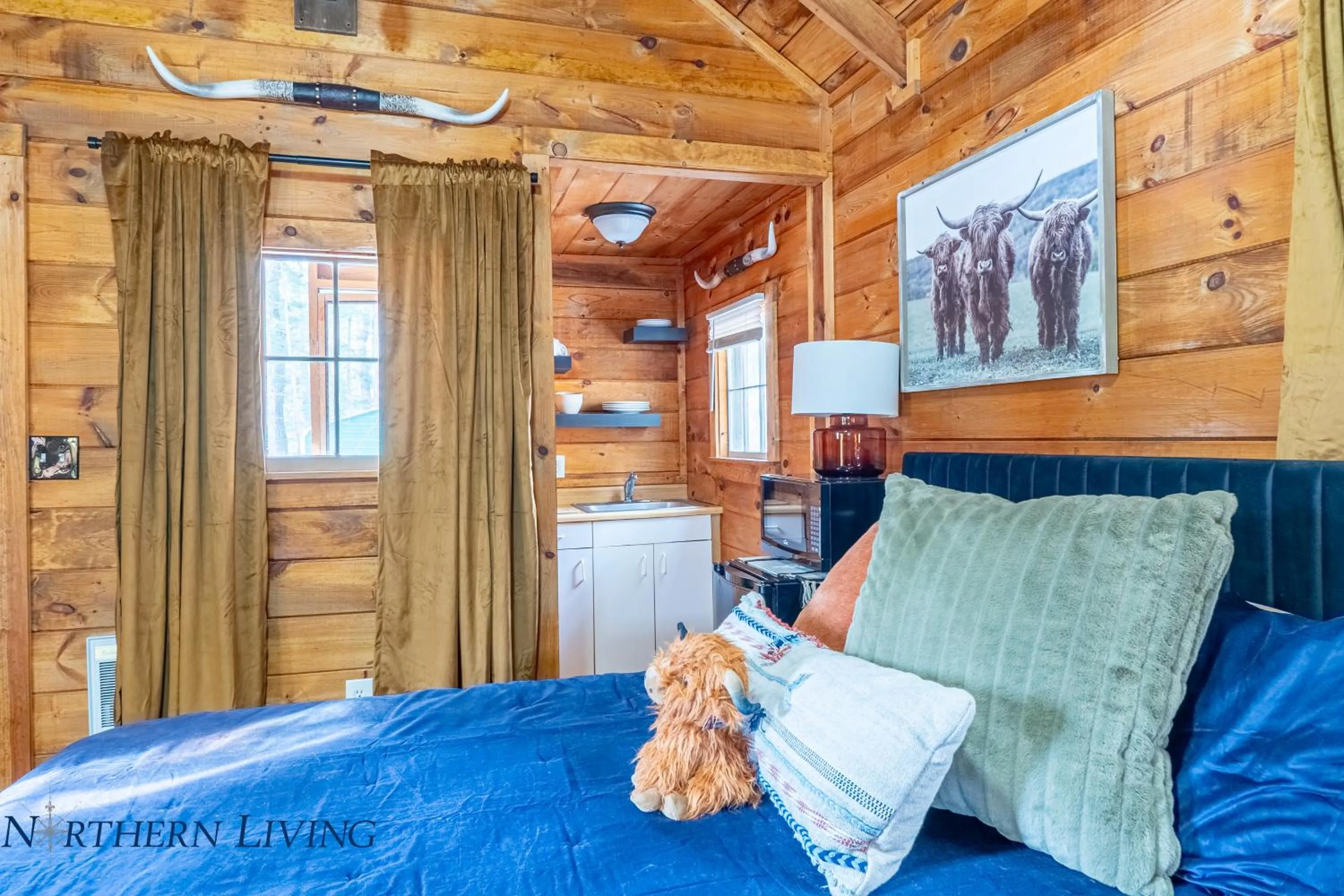 Bed in English Brook Cottages