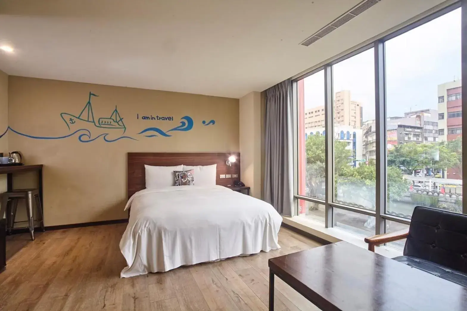 Bed in Just Live Inn-Keelung Bed in Just Live Inn-Keelung