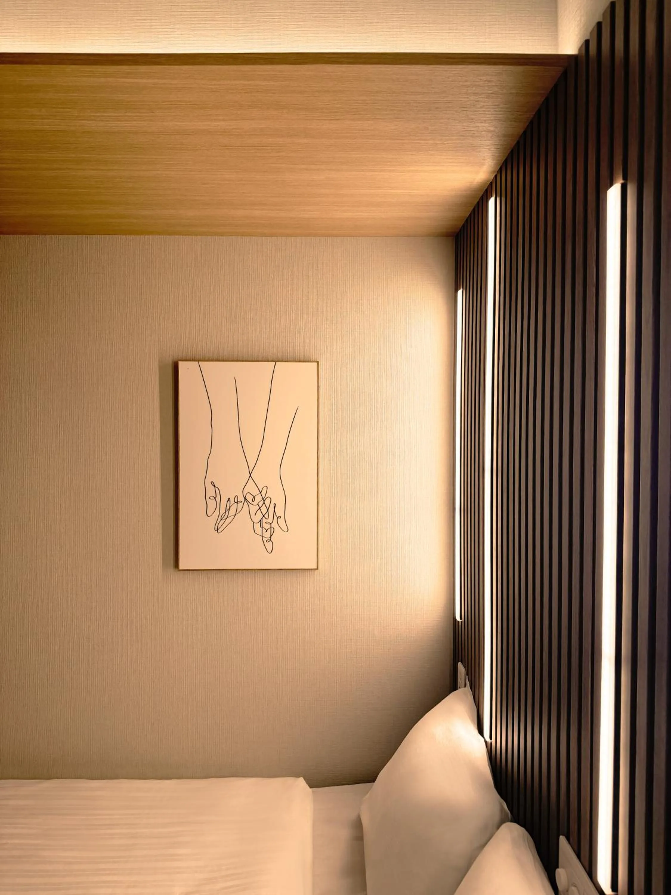 Bed in Osaka Ebisu Hotel