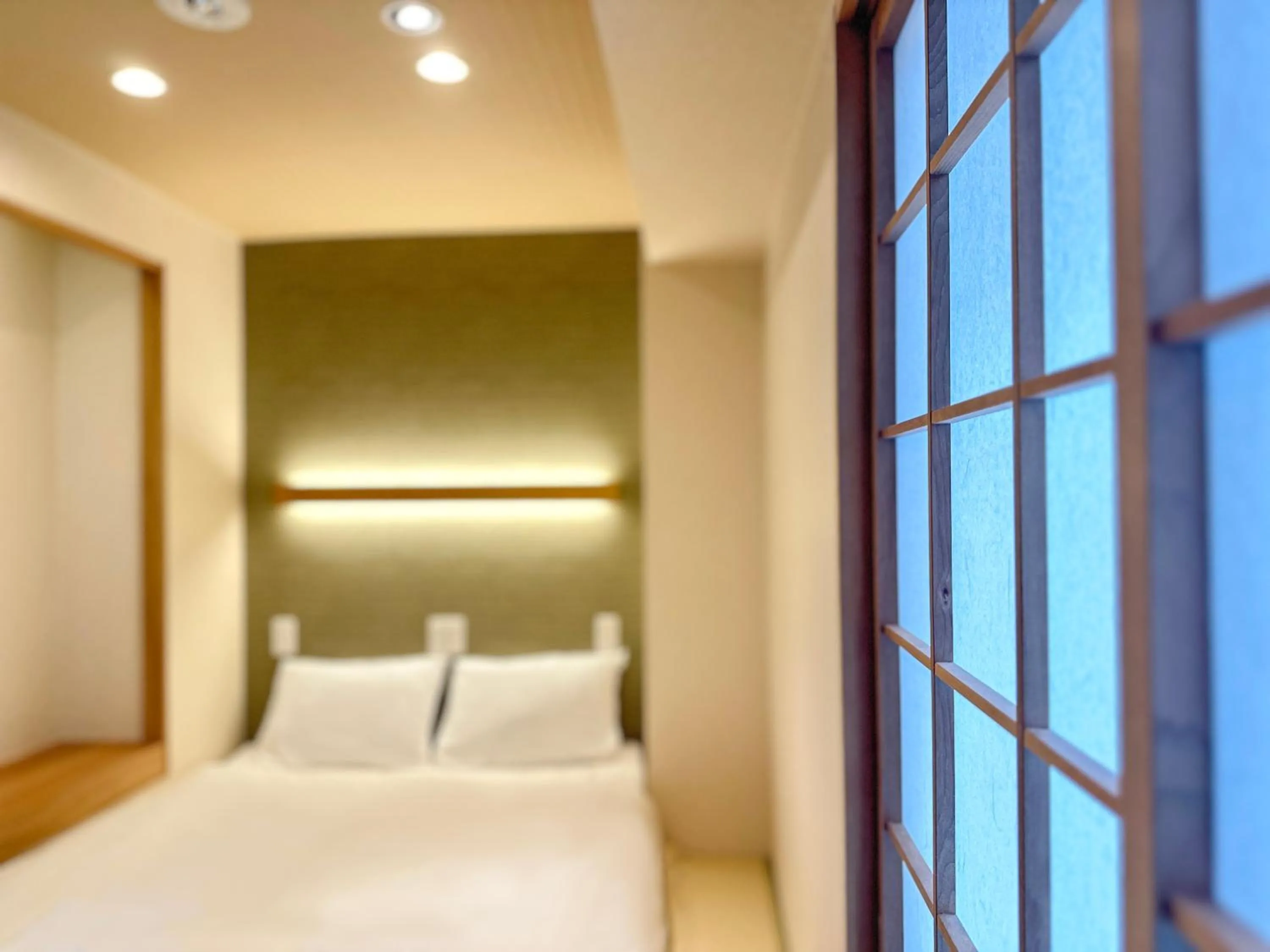 Bed in Osaka Ebisu Hotel