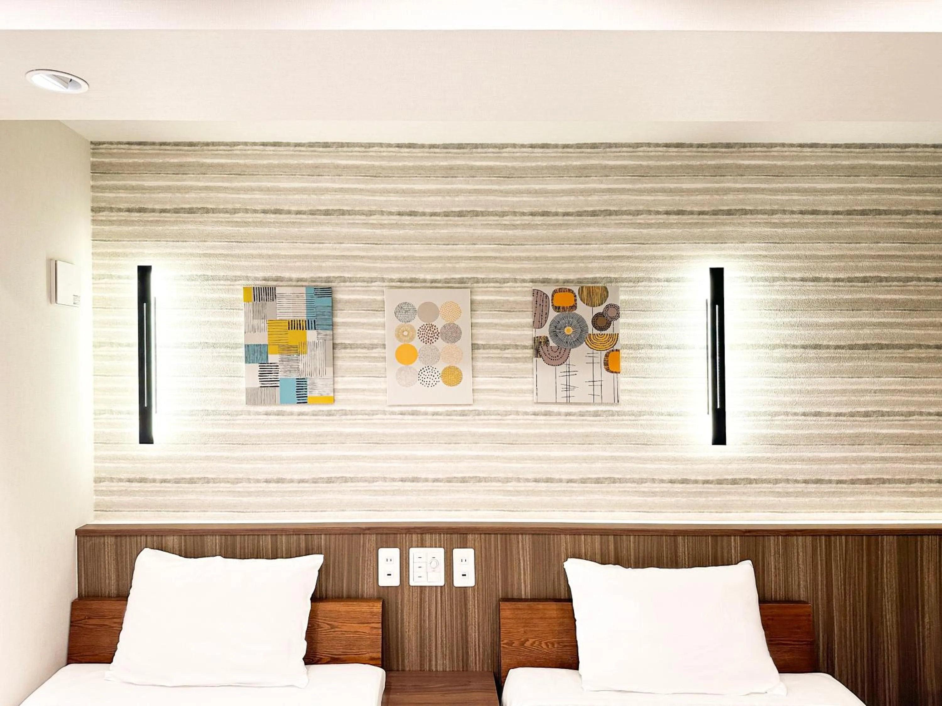 Bed in Osaka Ebisu Hotel