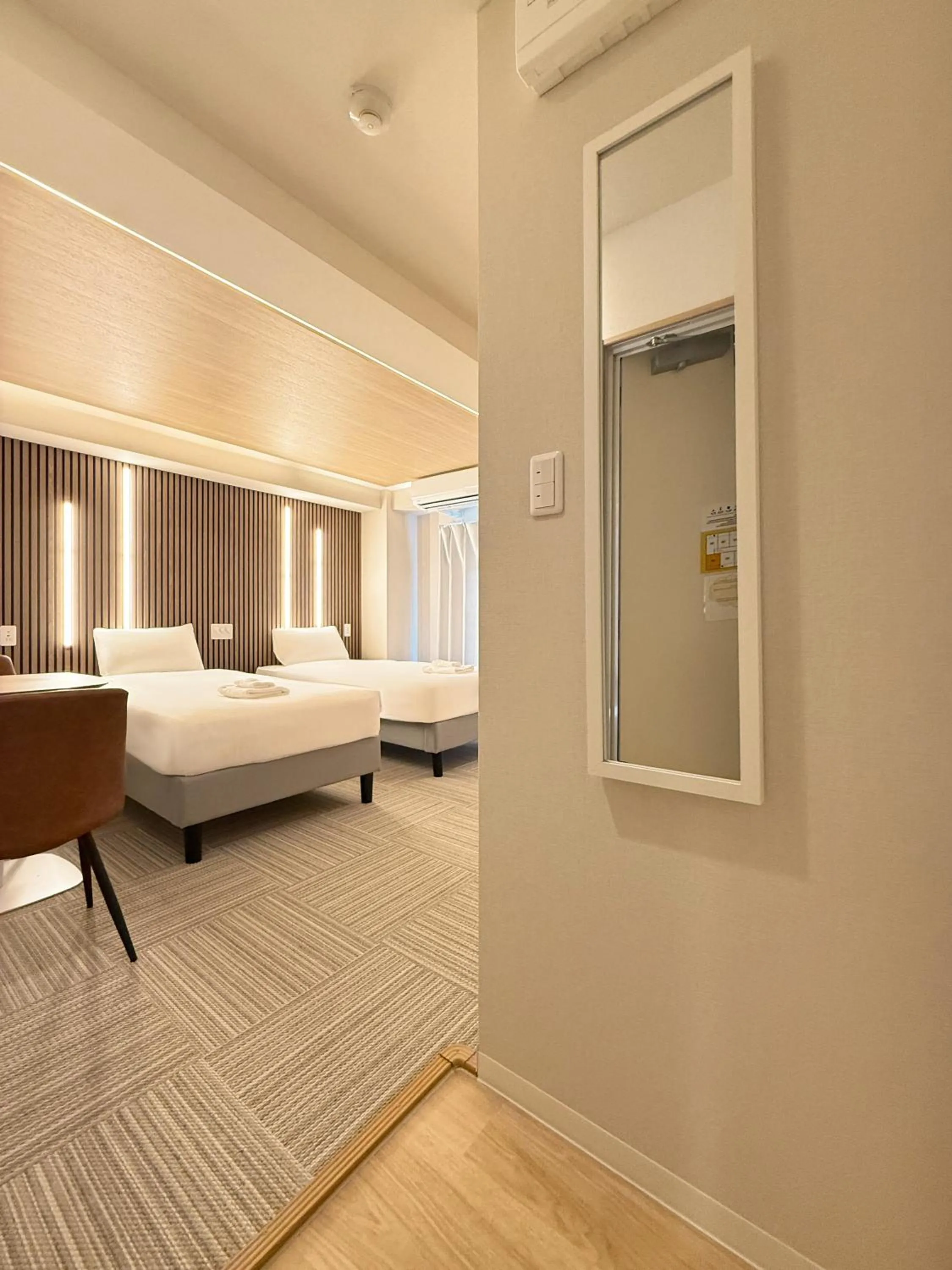 Bed in Osaka Ebisu Hotel