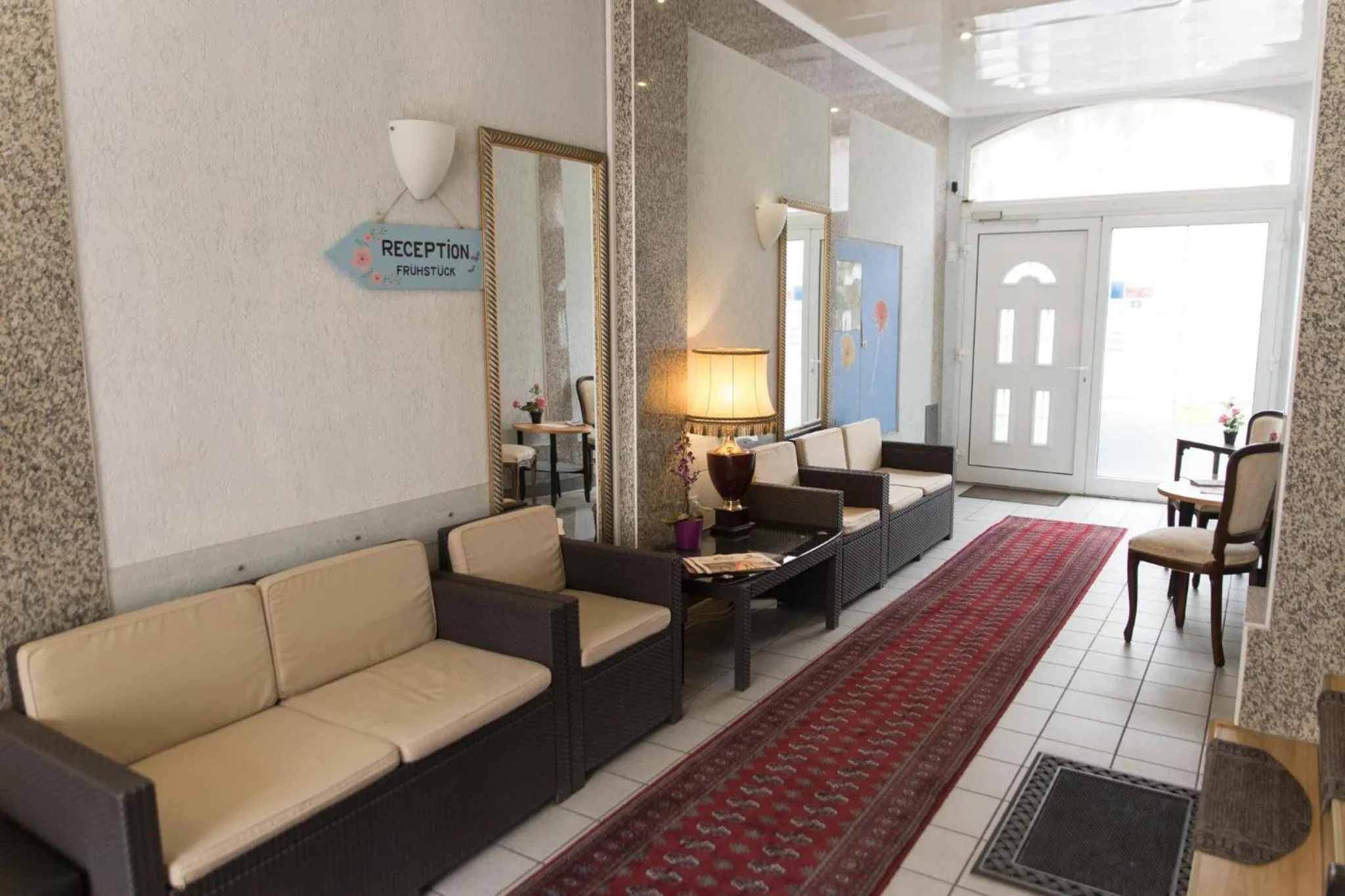 Seating area in Pension Central Nuernberg-Fuerth