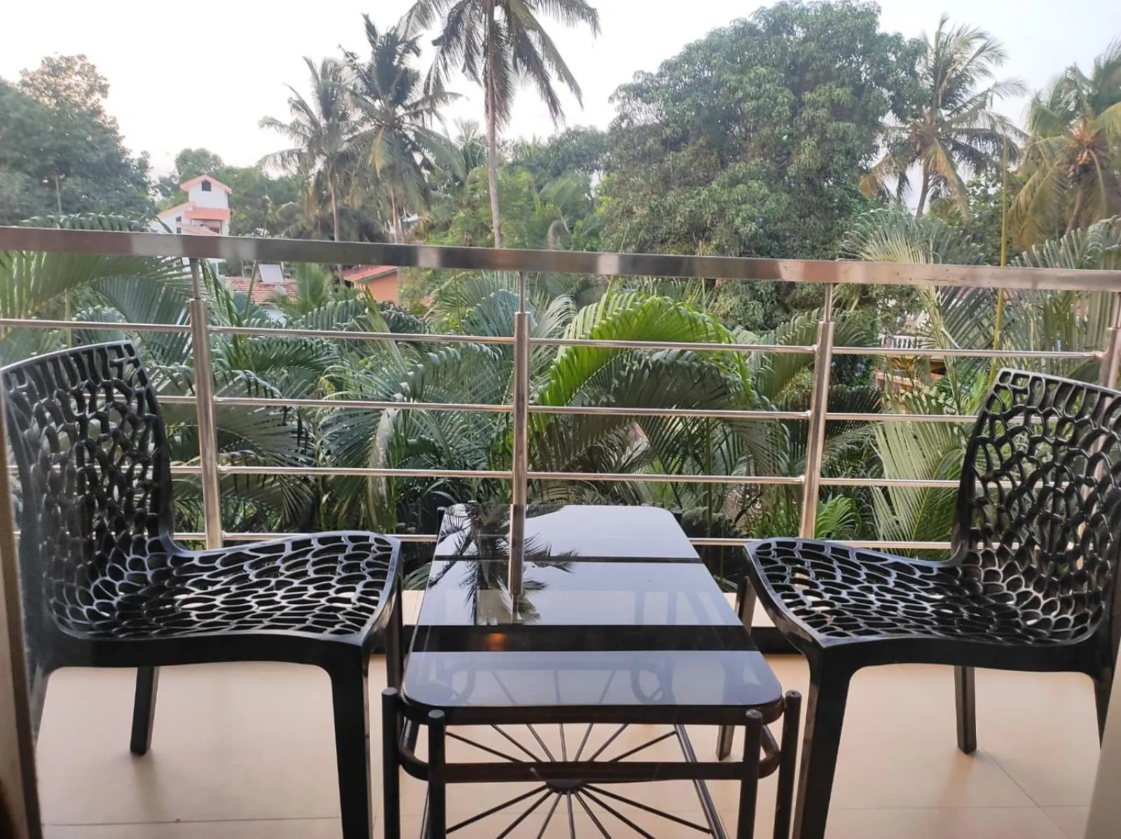 Quiet street view in Ivy Retreat Apartments, Baga, Goa