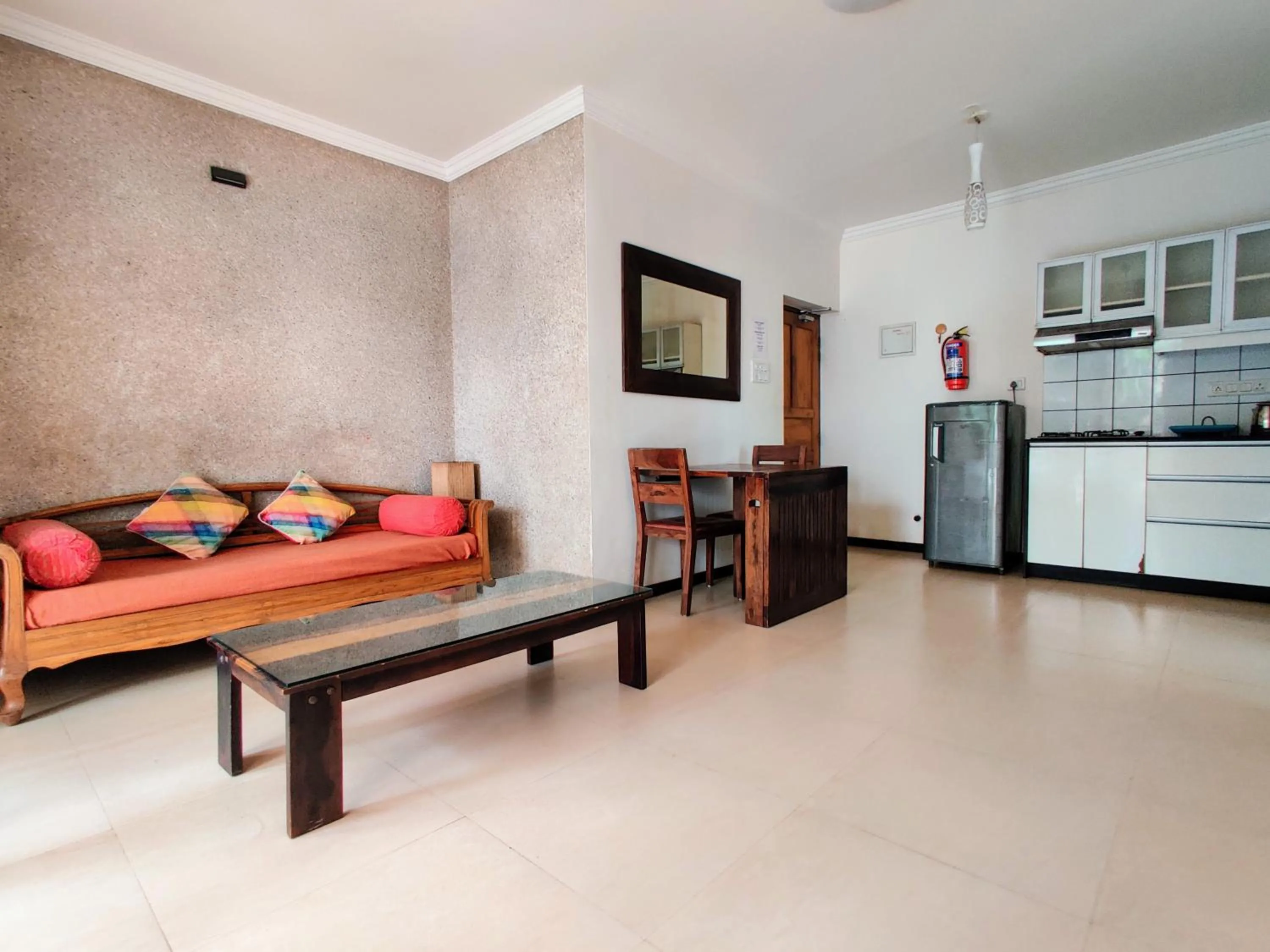 Seating area in Ivy Retreat Apartments, Baga, Goa
