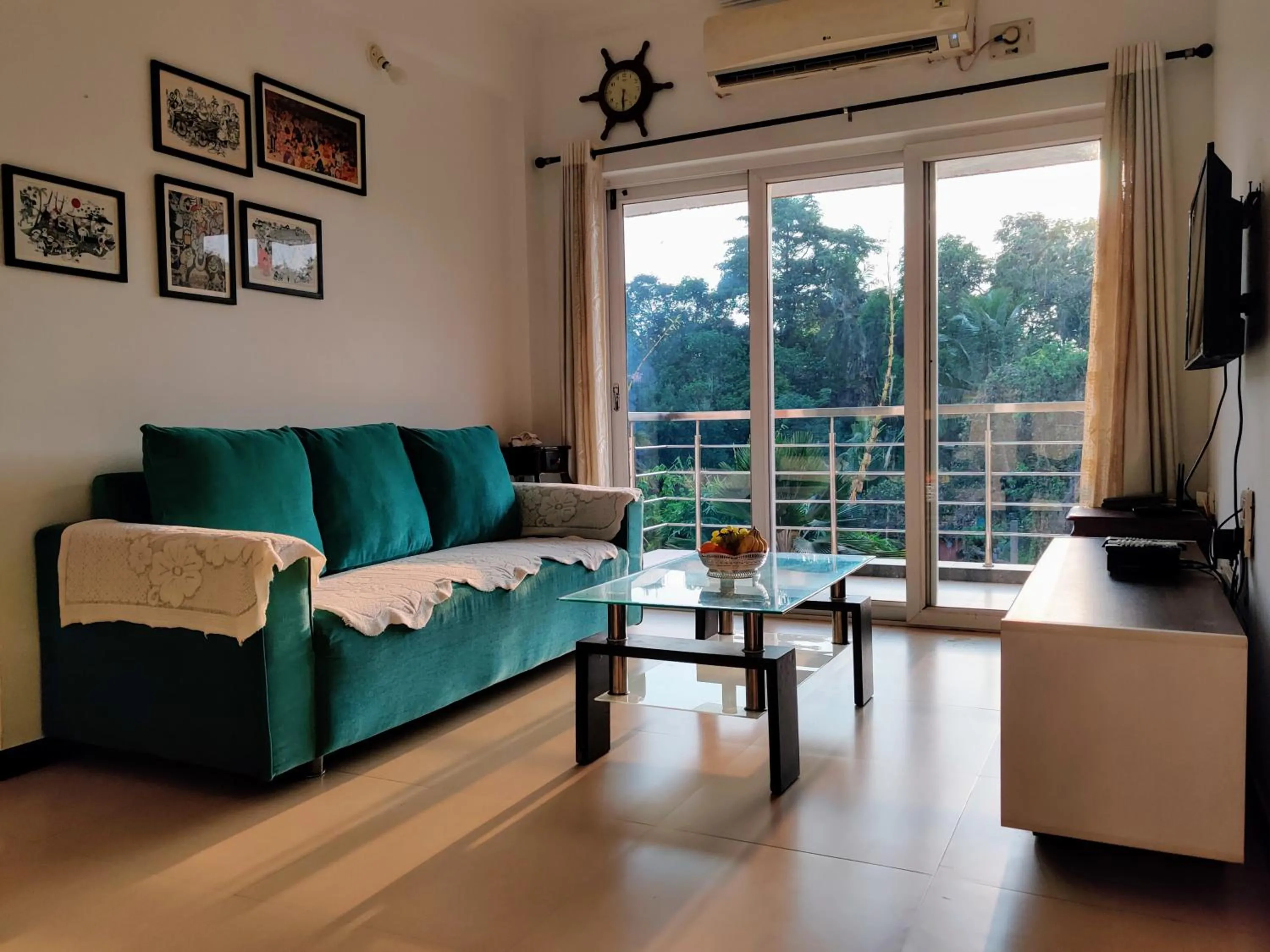Seating area in Ivy Retreat Apartments, Baga, Goa