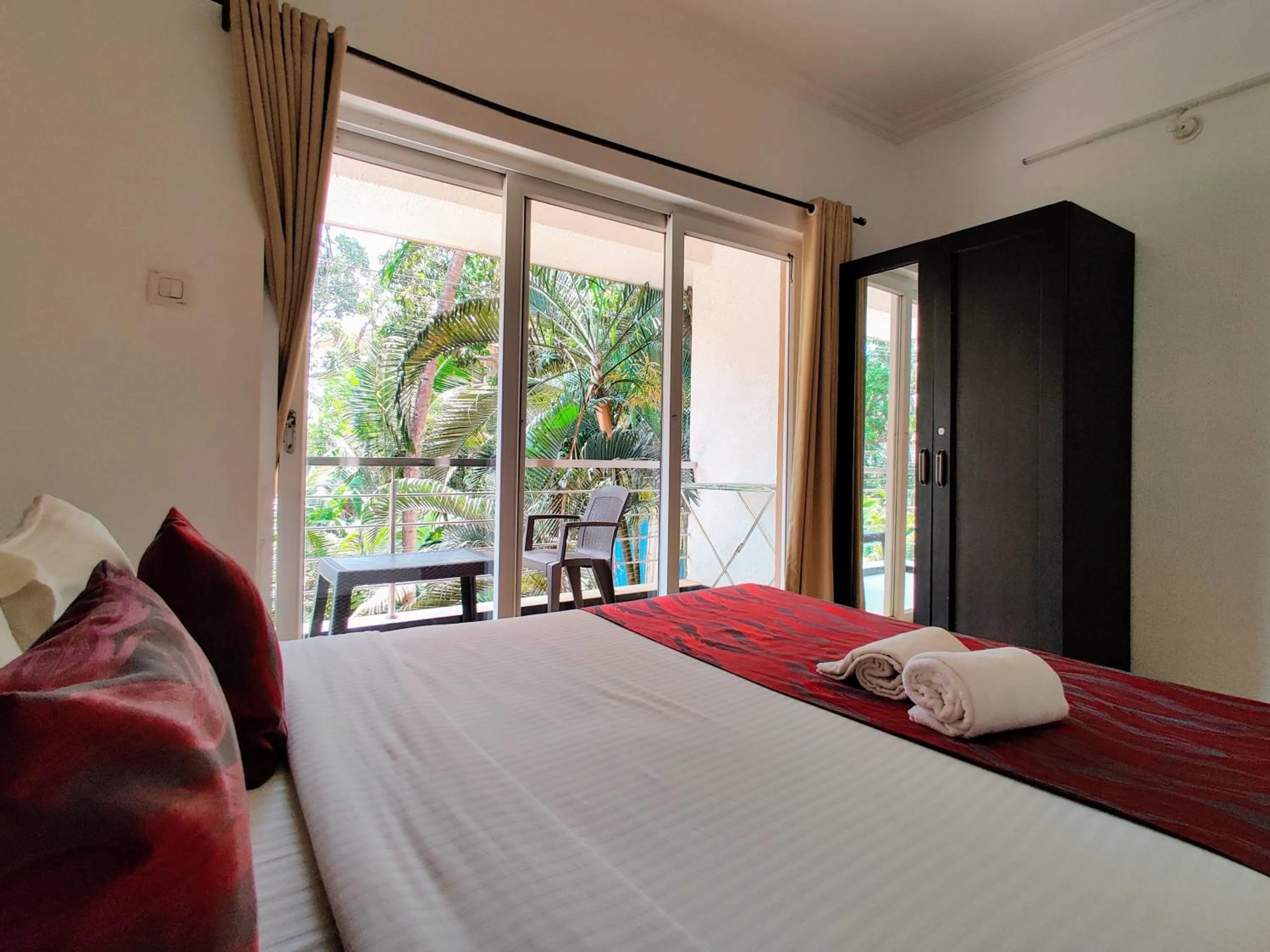 Bed in Ivy Retreat Apartments, Baga, Goa
