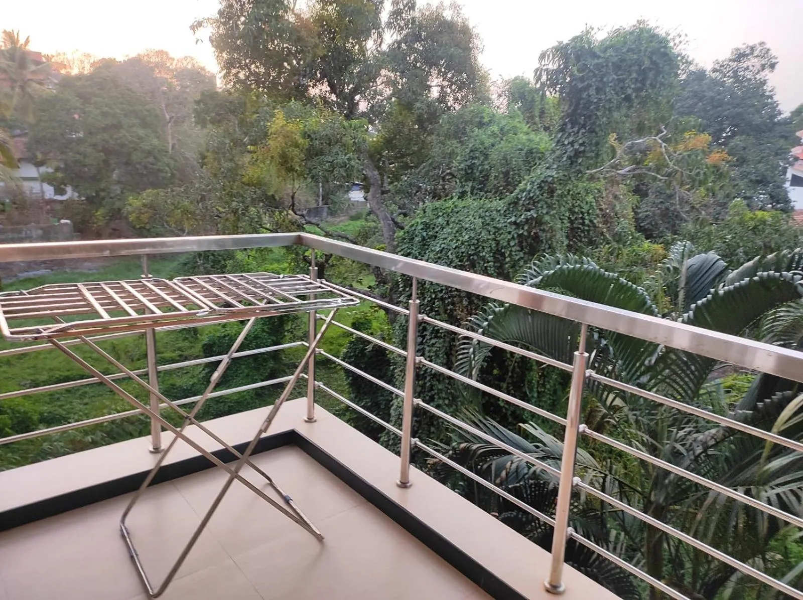 Quiet street view in Ivy Retreat Apartments, Baga, Goa