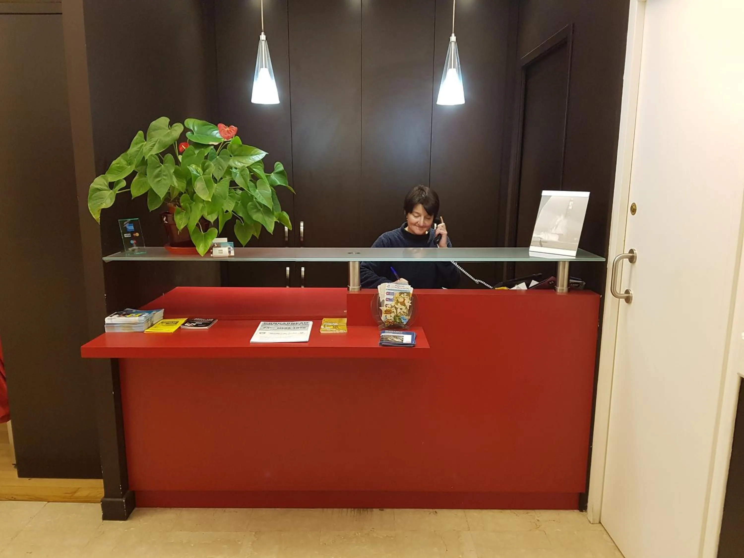 People in Hotel Restaurant Les Oceanides