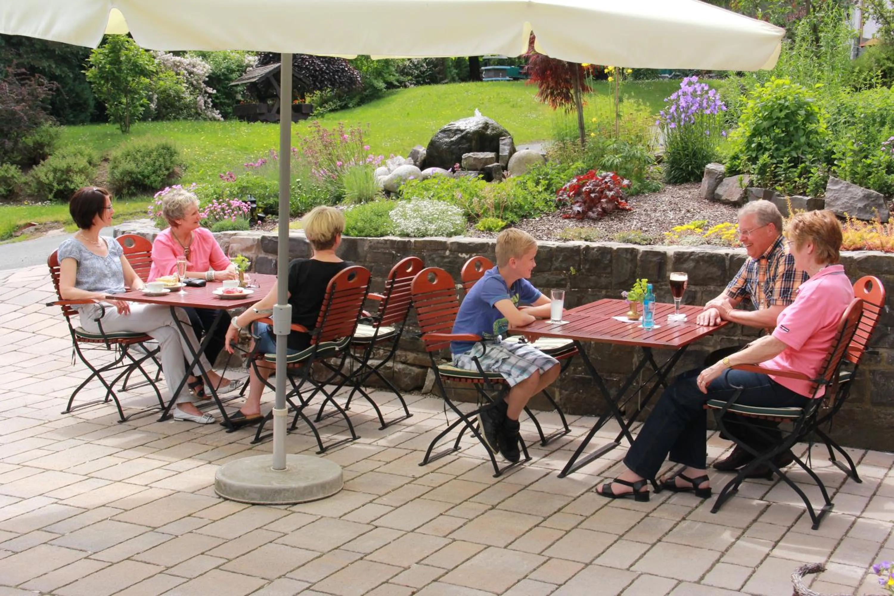 Balcony/Terrace in Landidyll Landhaus Liesetal
