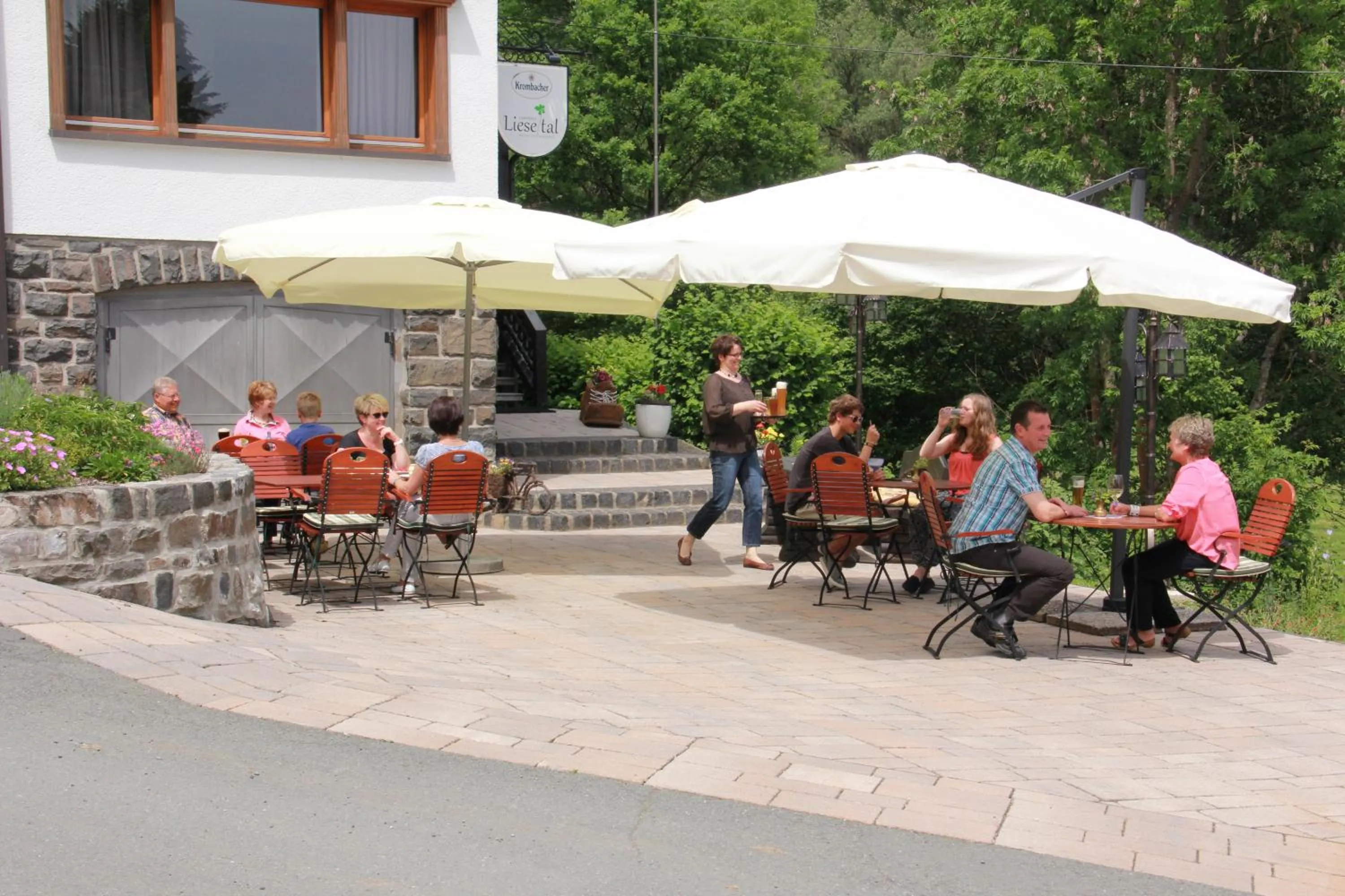 Balcony/Terrace in Landidyll Landhaus Liesetal