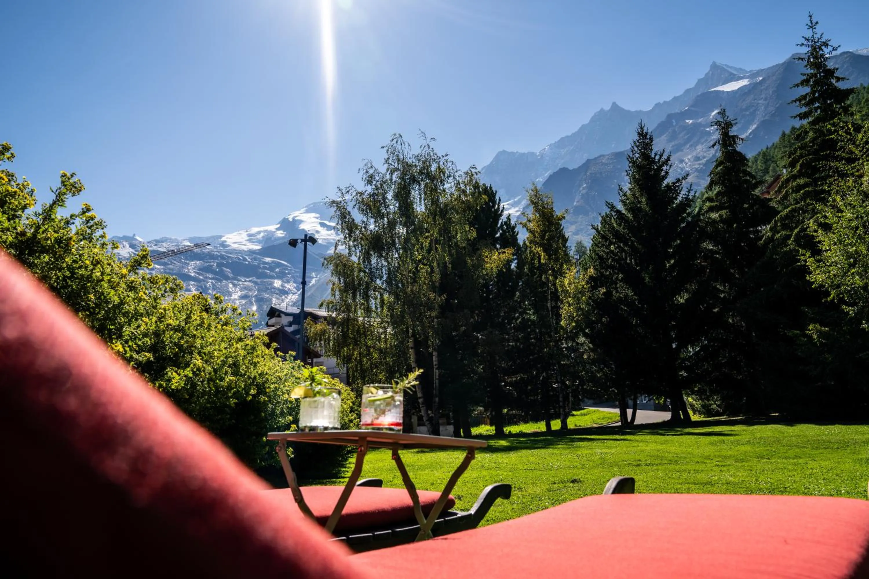 Mountain view in Hotel Allalin Saas-Fee