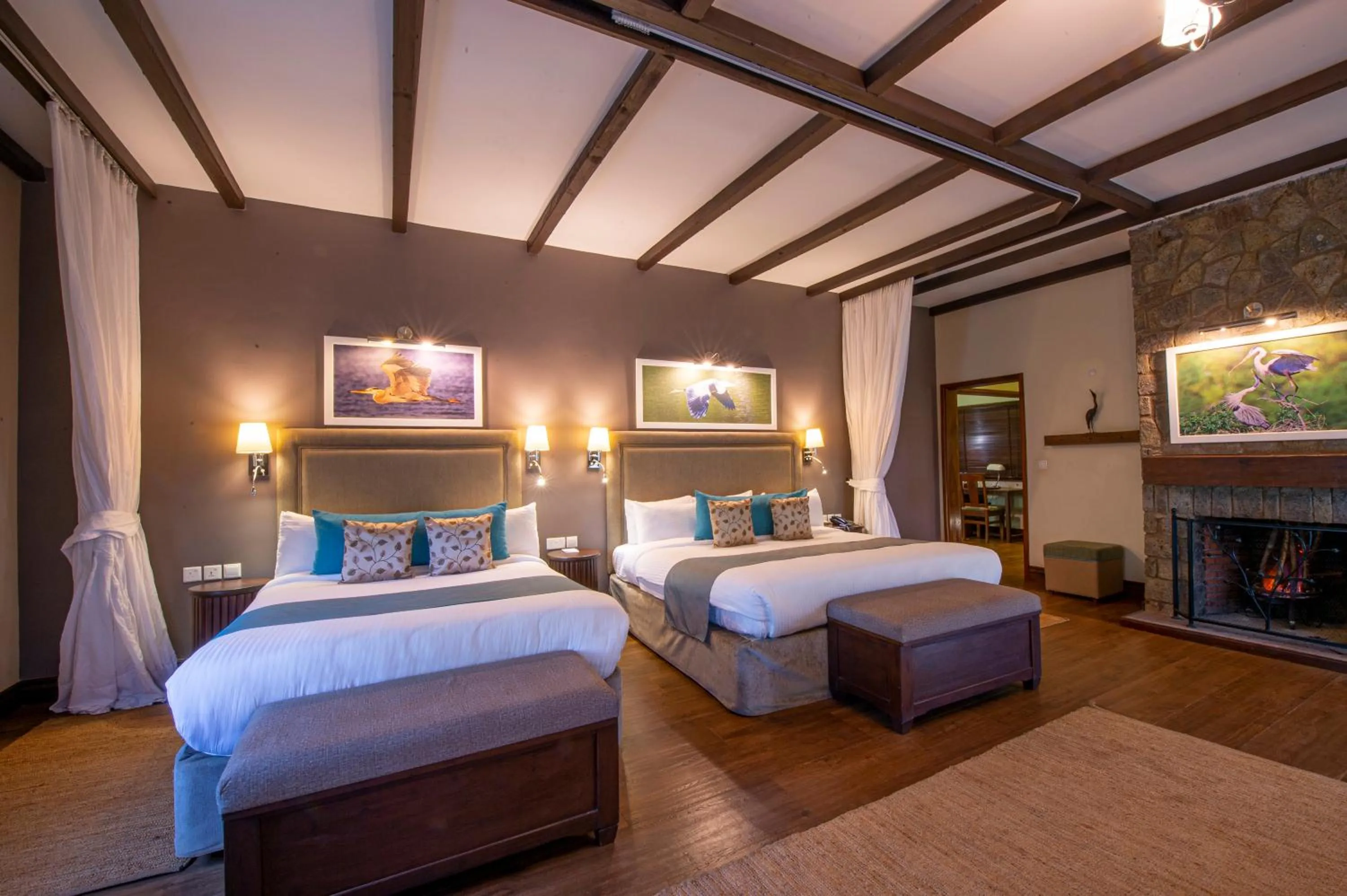 Bed in The Retreat at Ngorongoro