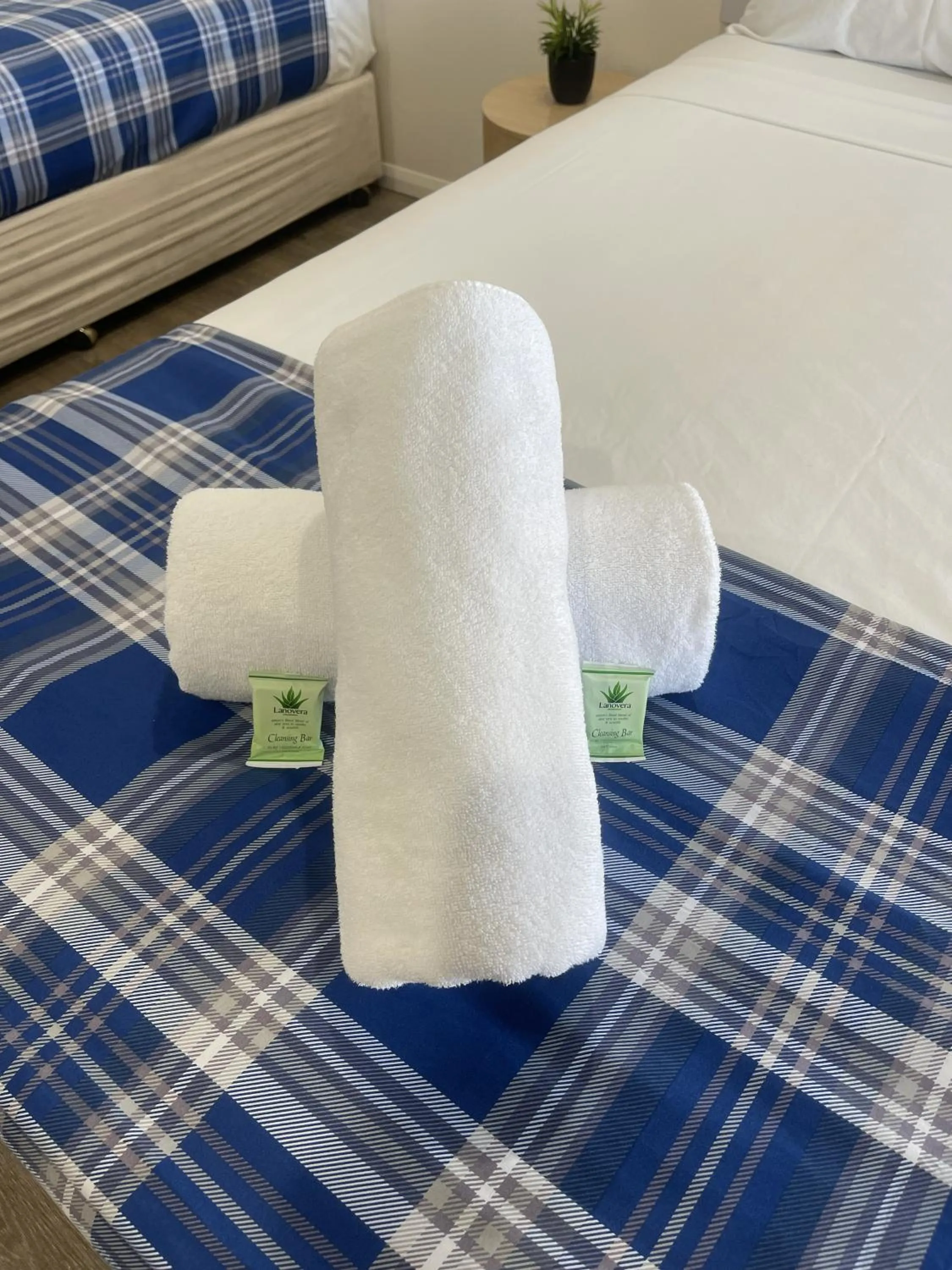 Bed in Reef Gardens Motel