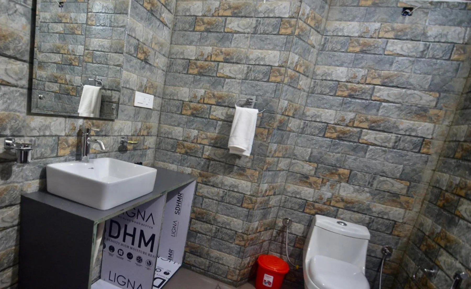 Bathroom in Uttarakhand resort