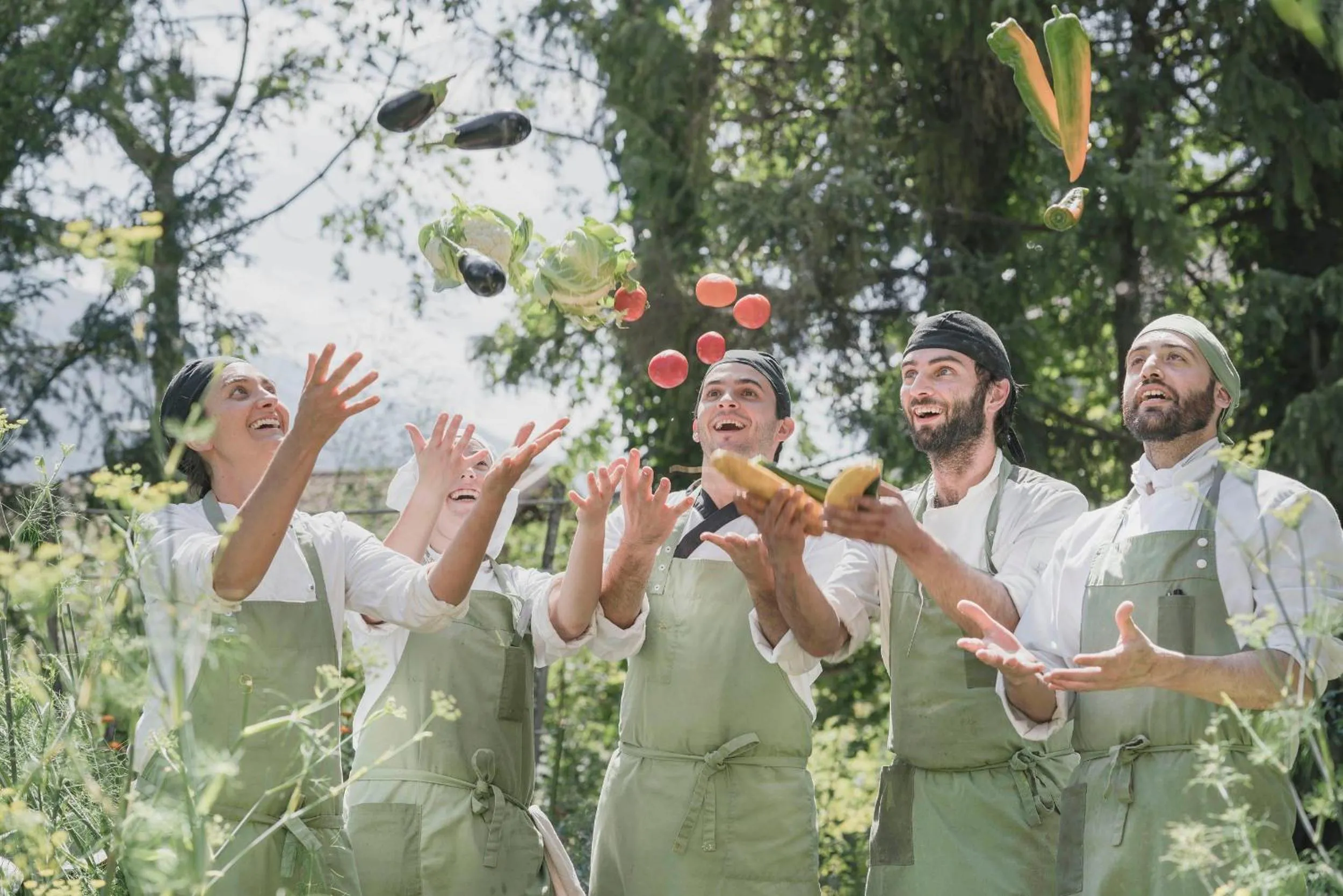 Staff in Vegan Hotel La Vimea