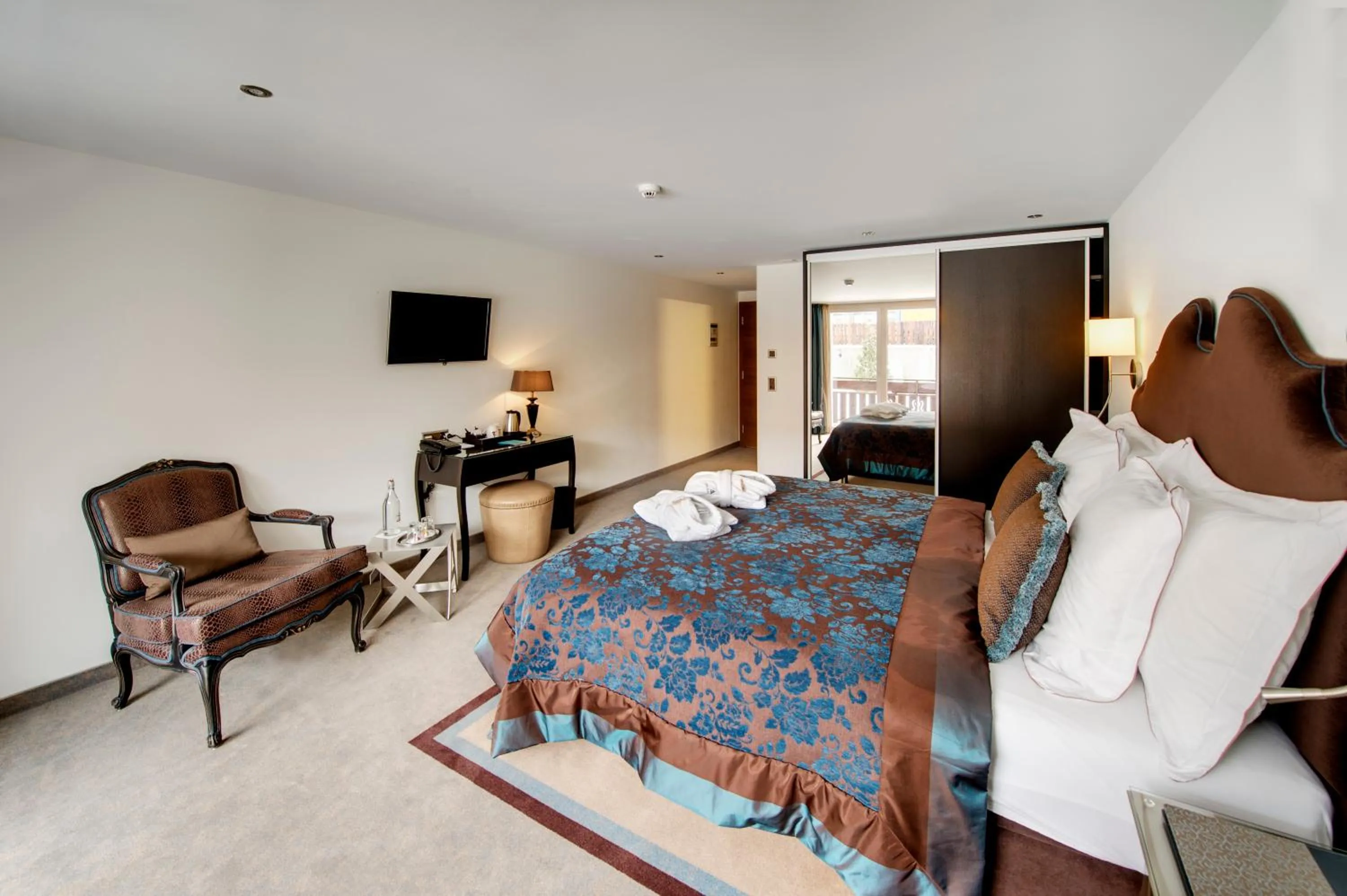 Bedroom in SchlossHotel Zermatt Active & CBD Spa Hotel