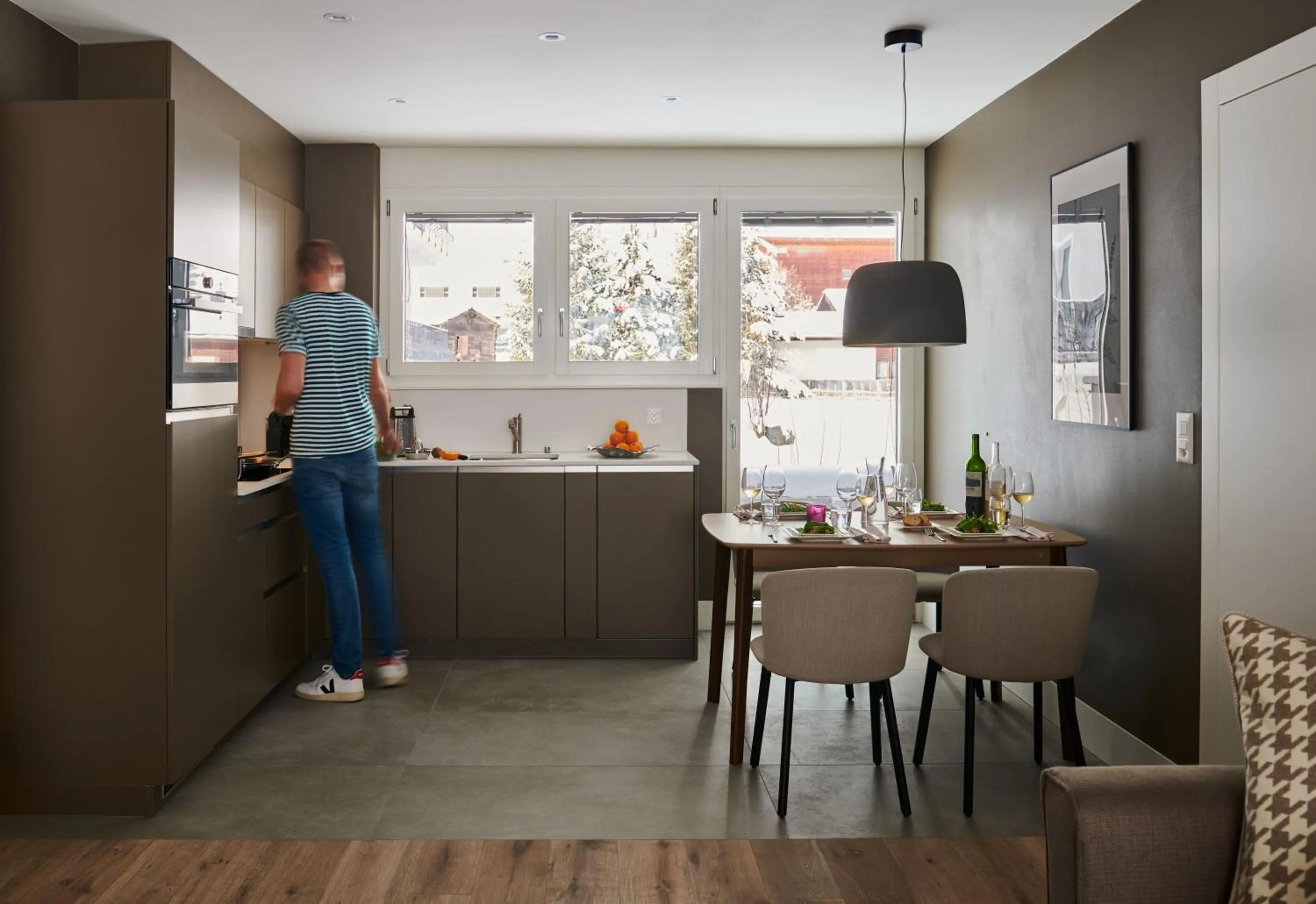 kitchen in SchlossHotel Zermatt Active & CBD Spa Hotel