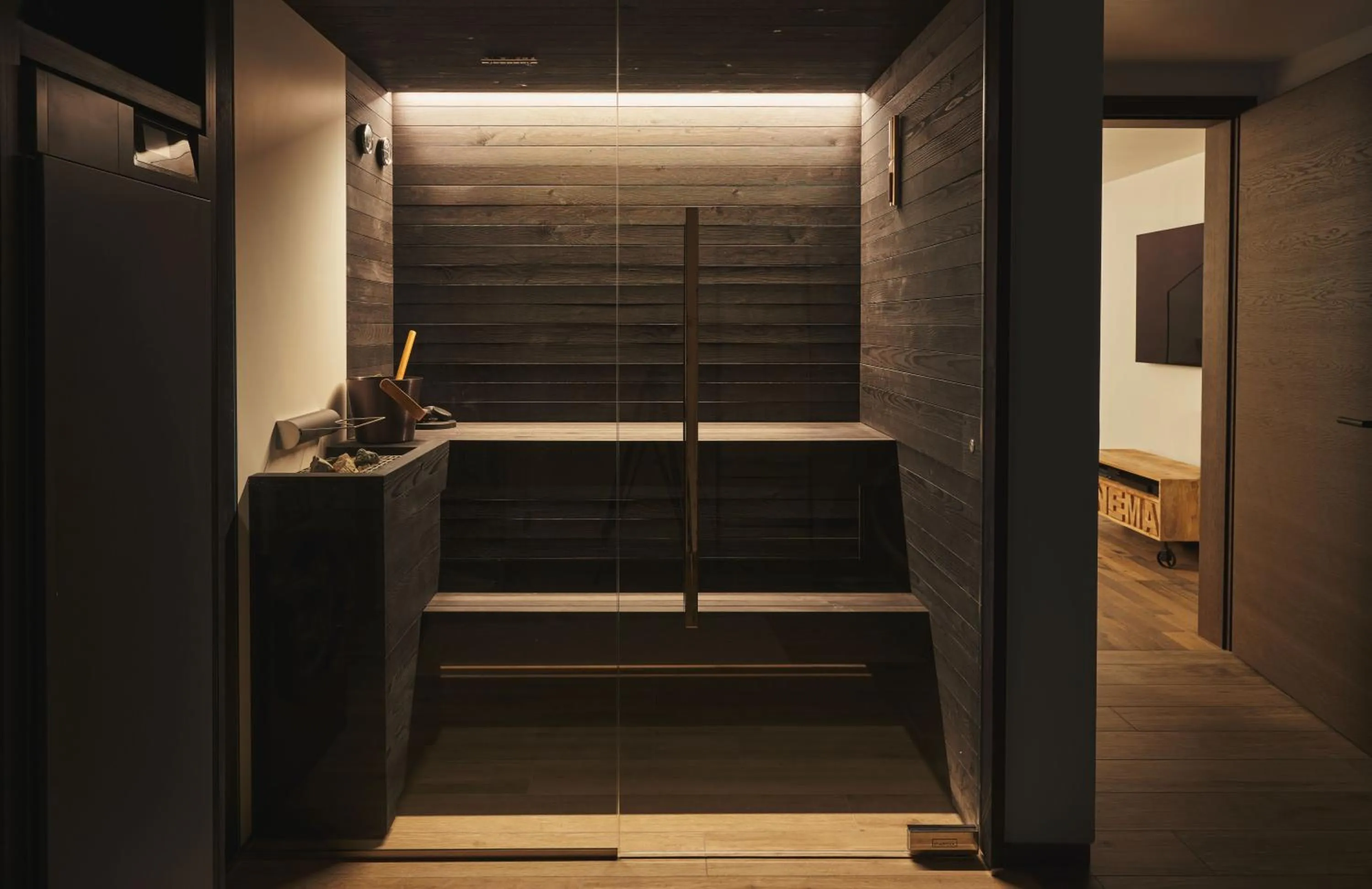 Sauna in SchlossHotel Zermatt Active & CBD Spa Hotel