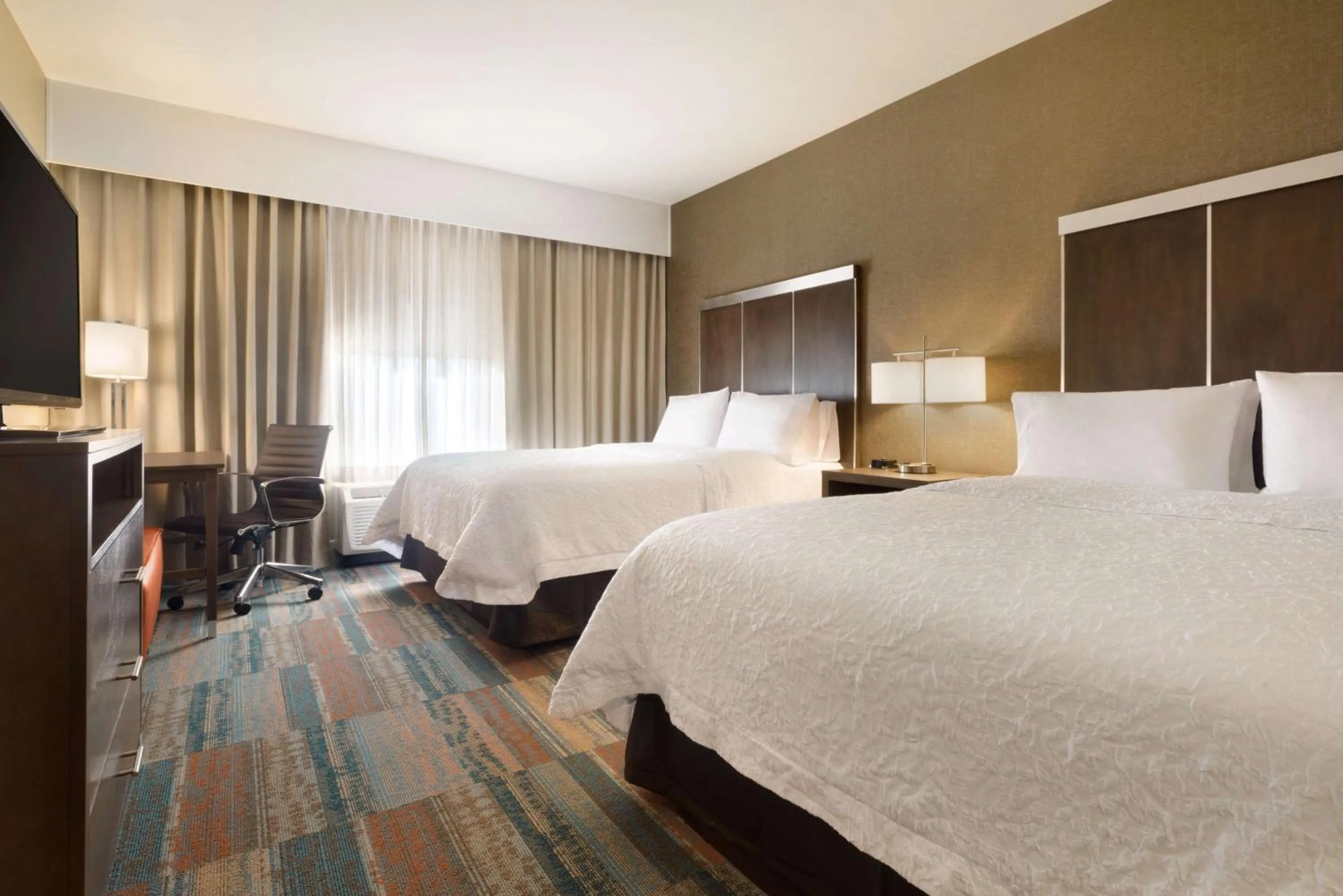 Bed in Hampton Inn by Hilton Elko Nevada