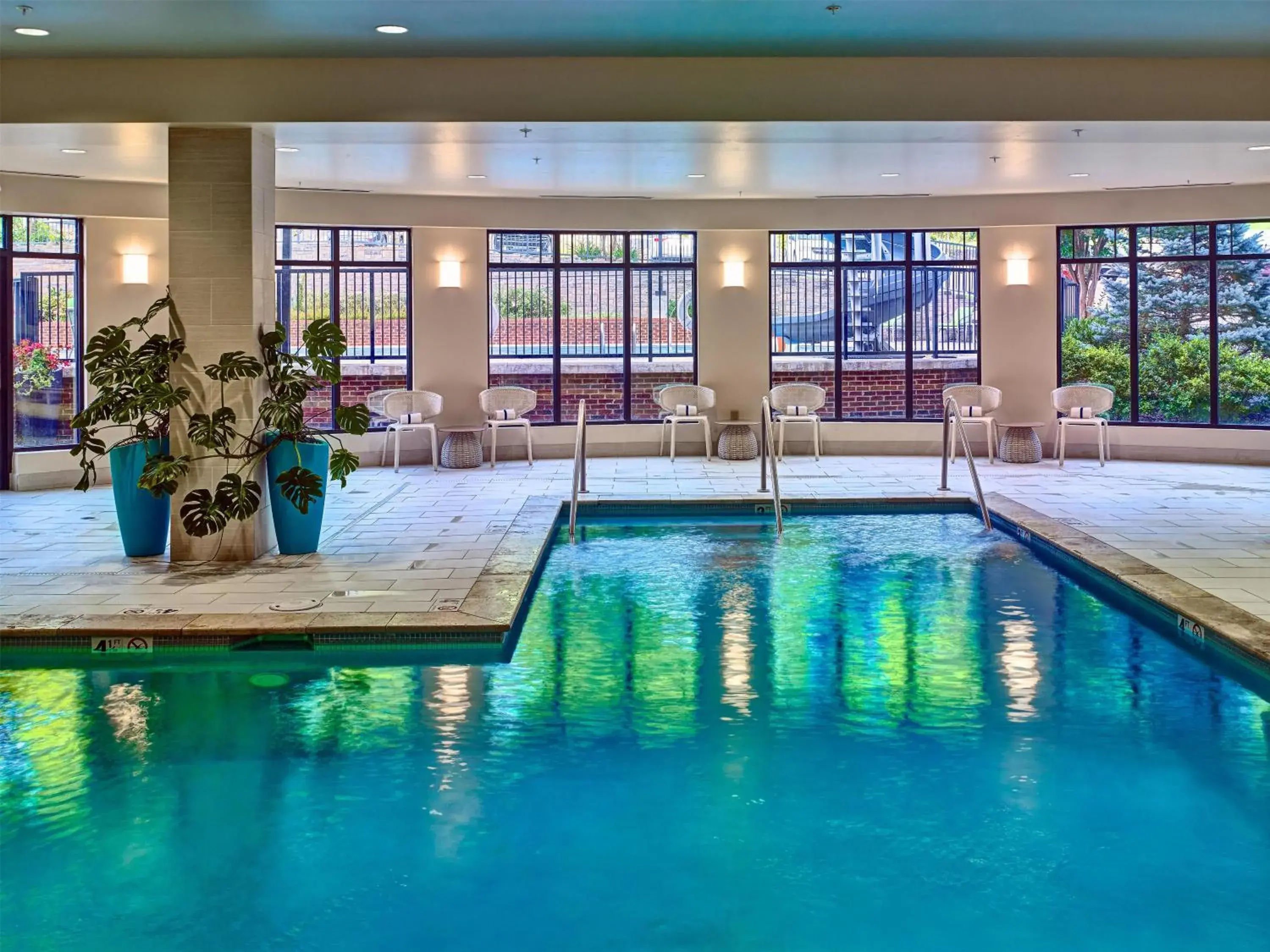 Pool view in Hilton Garden Inn Pigeon Forge Pool view in Hilton Garden Inn Pigeon Forge