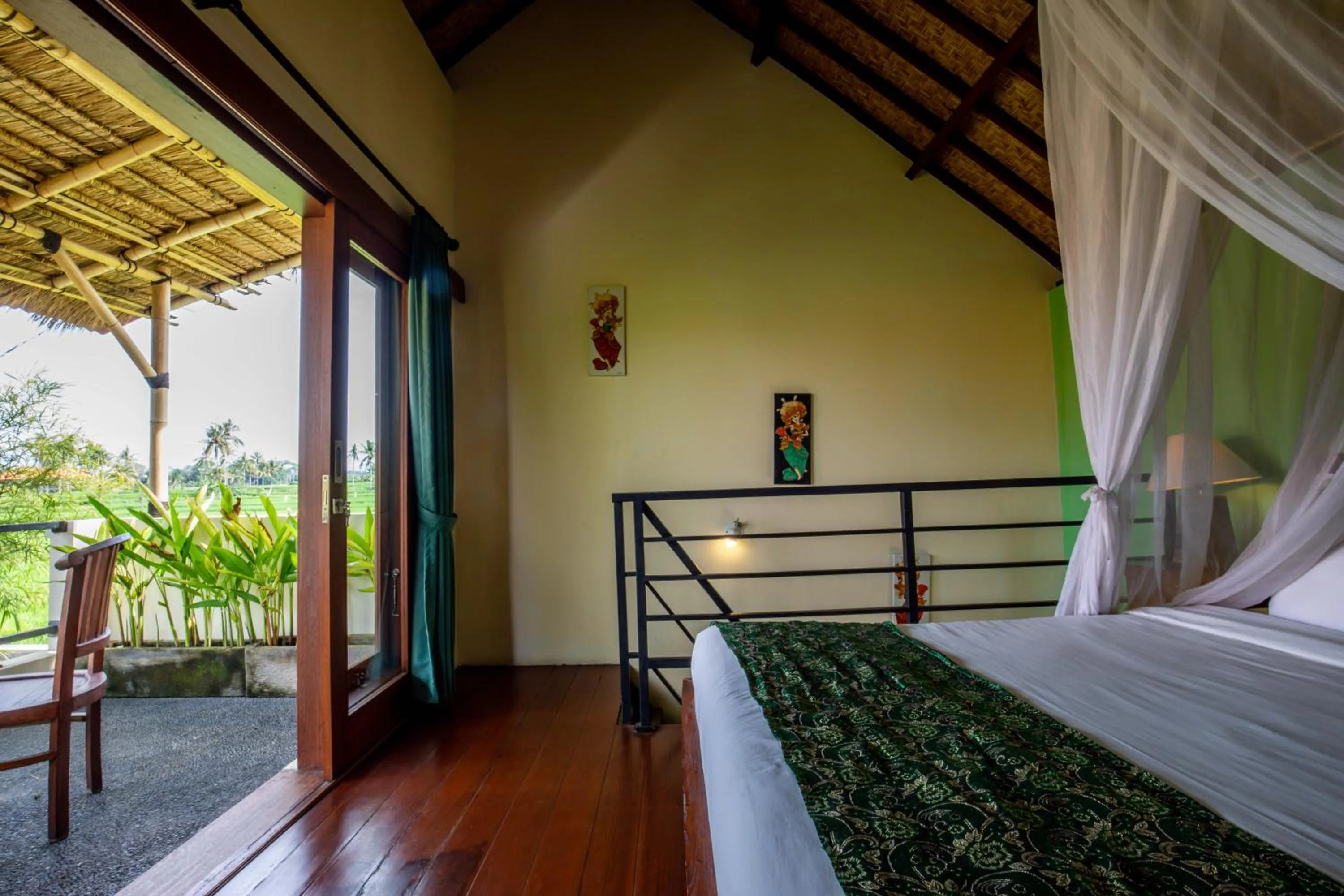 Bed in Sisin Ubud View