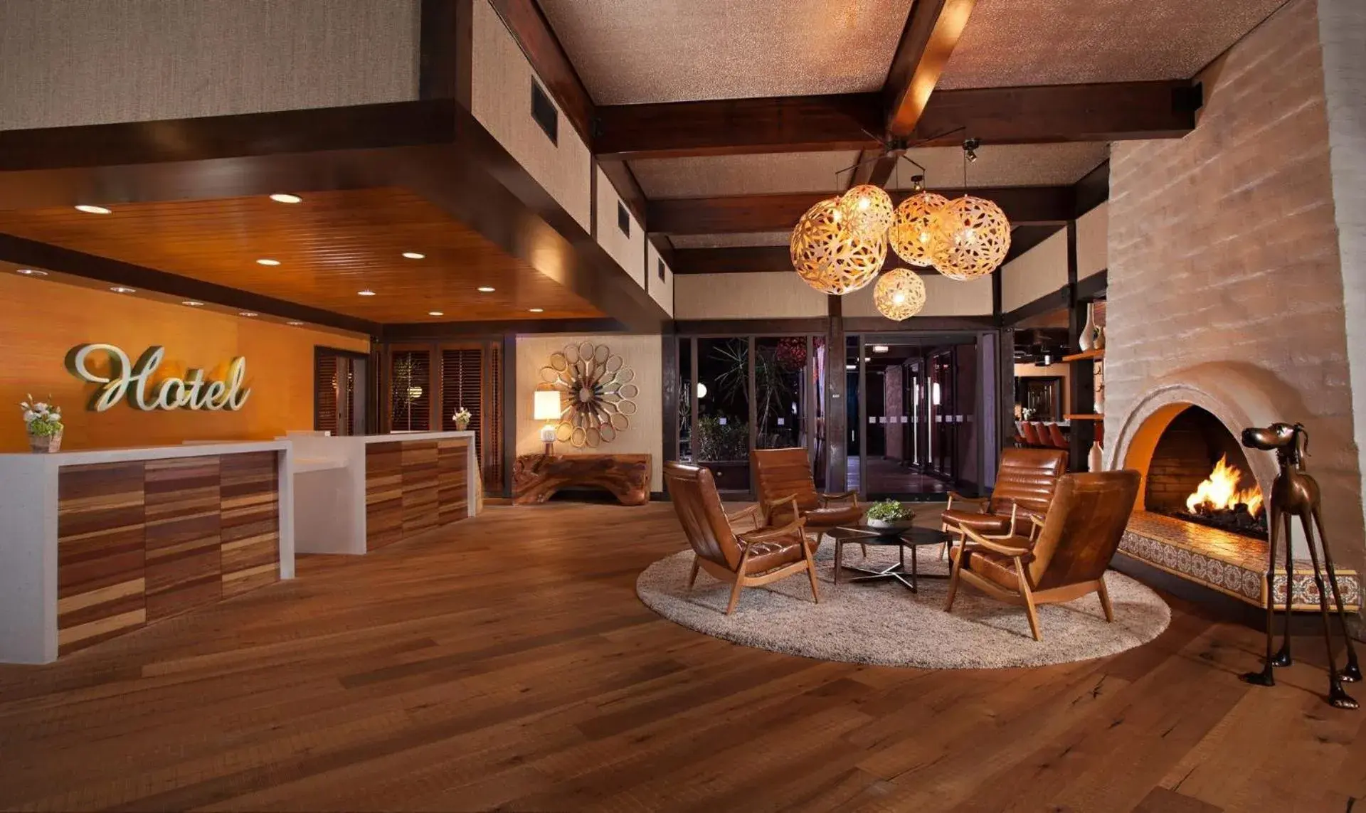 Lobby or reception in The Garland Lobby or reception in The Garland