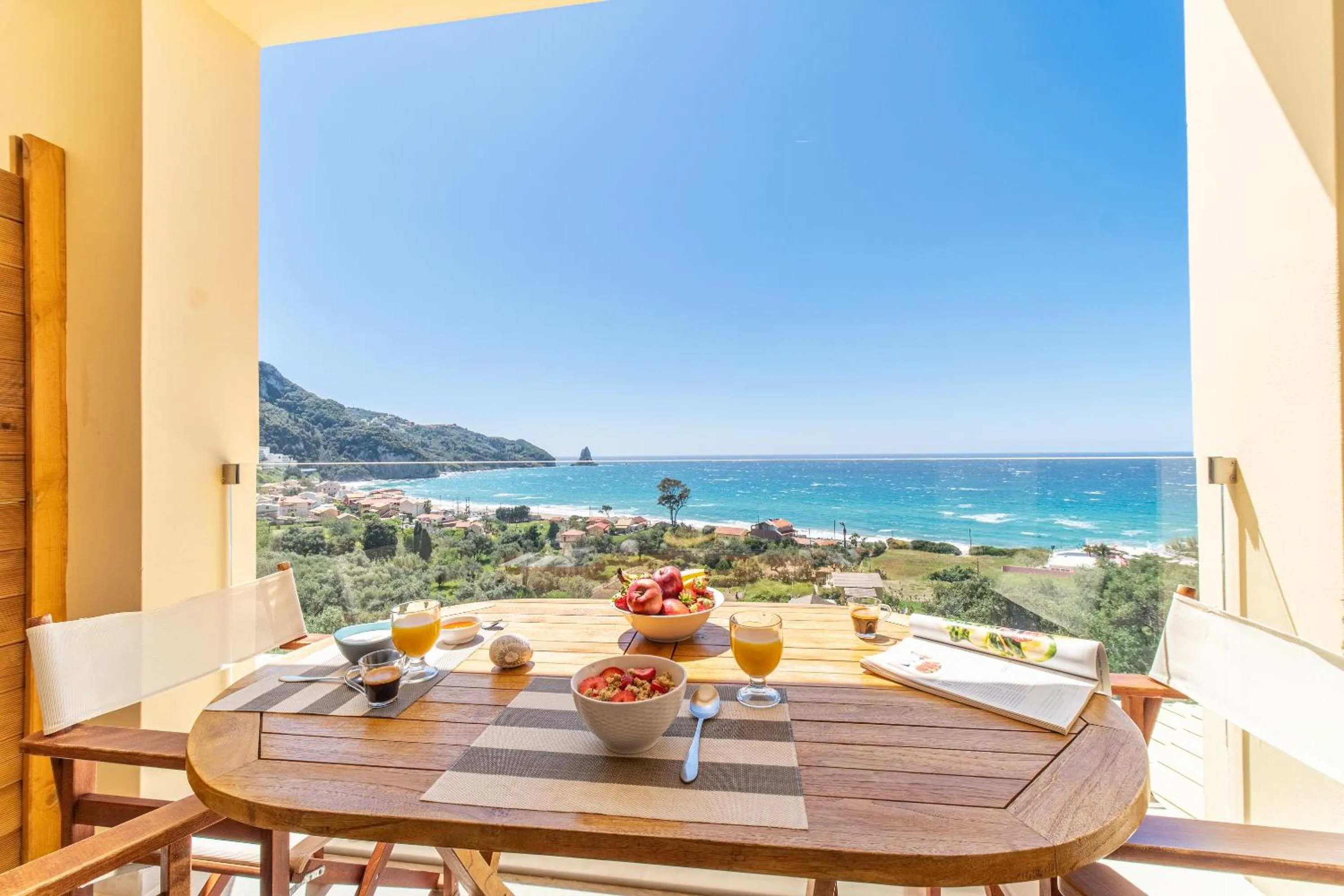 Natural landscape in Lido Paradise Apartments Corfu