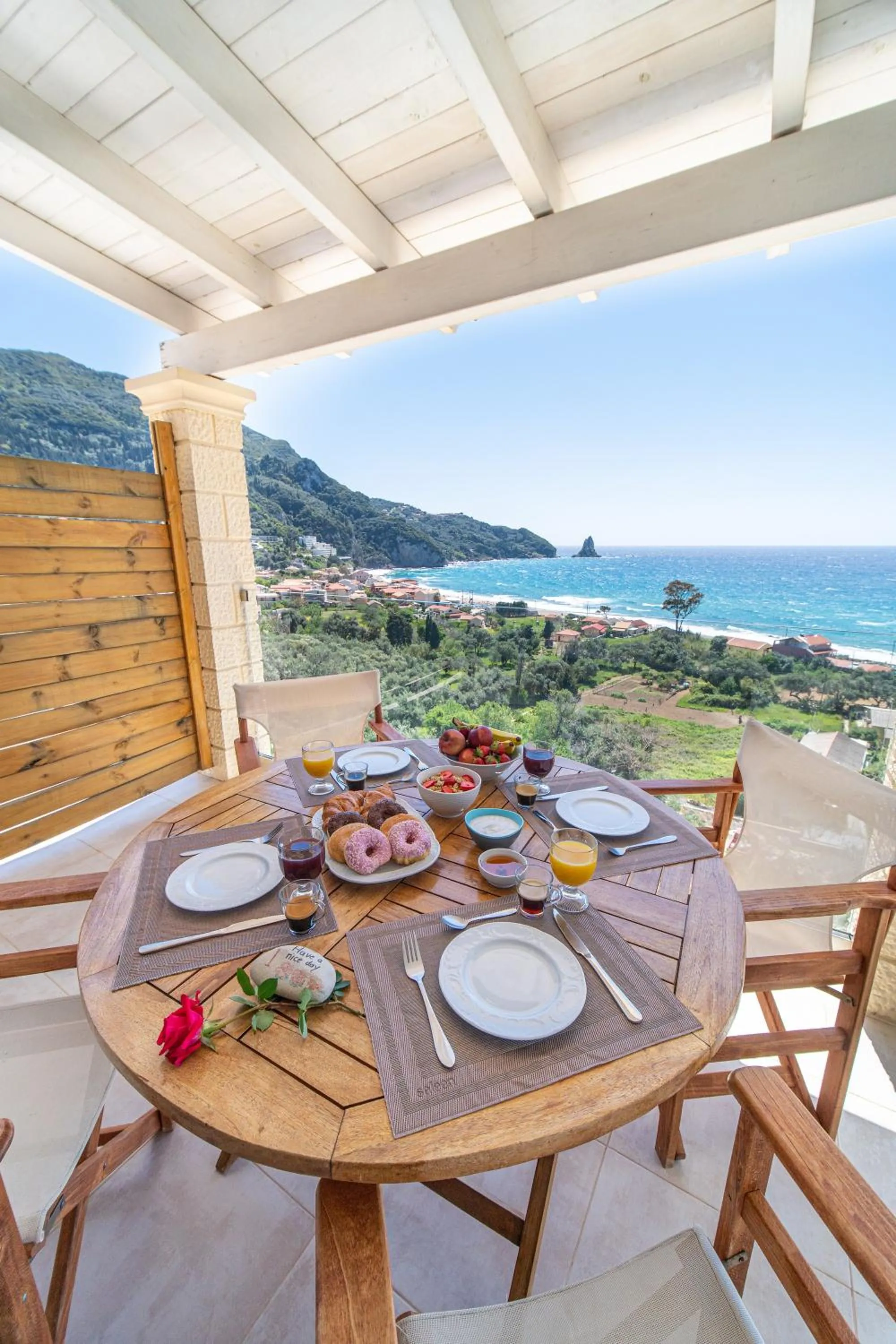 Natural landscape in Lido Paradise Apartments Corfu