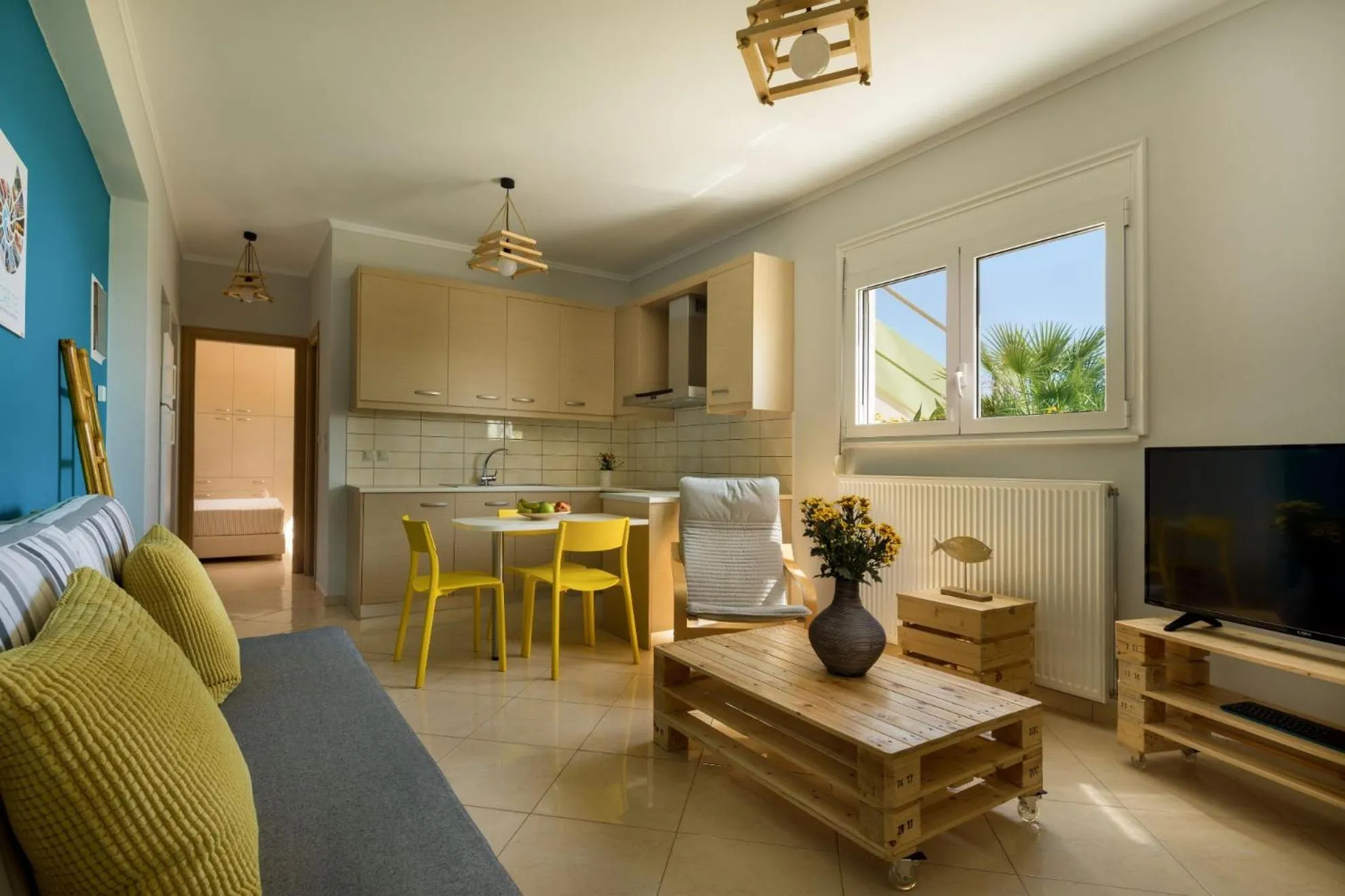 Living room in Villa Dimokratia