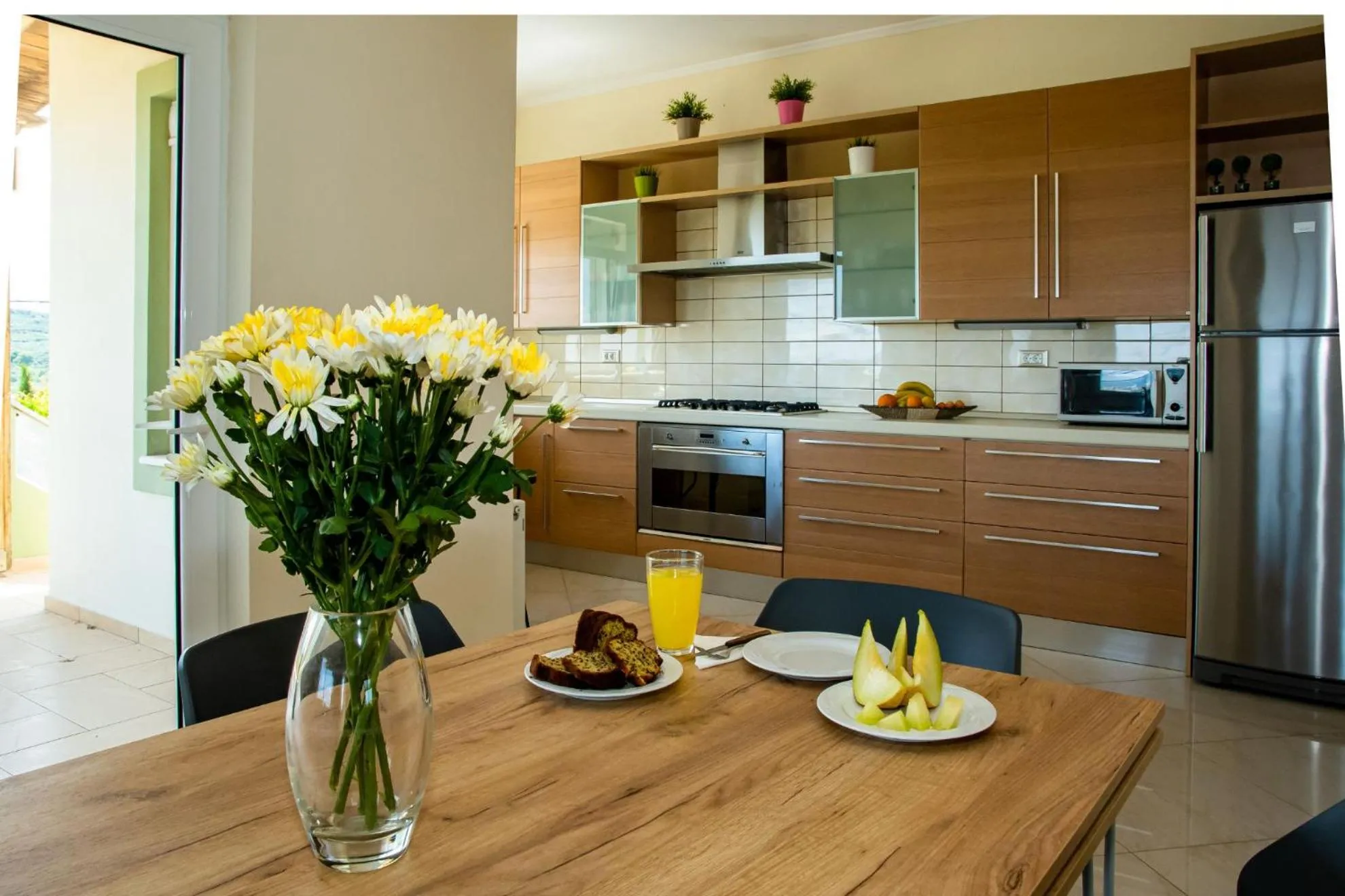Kitchen or kitchenette in Villa Dimokratia
