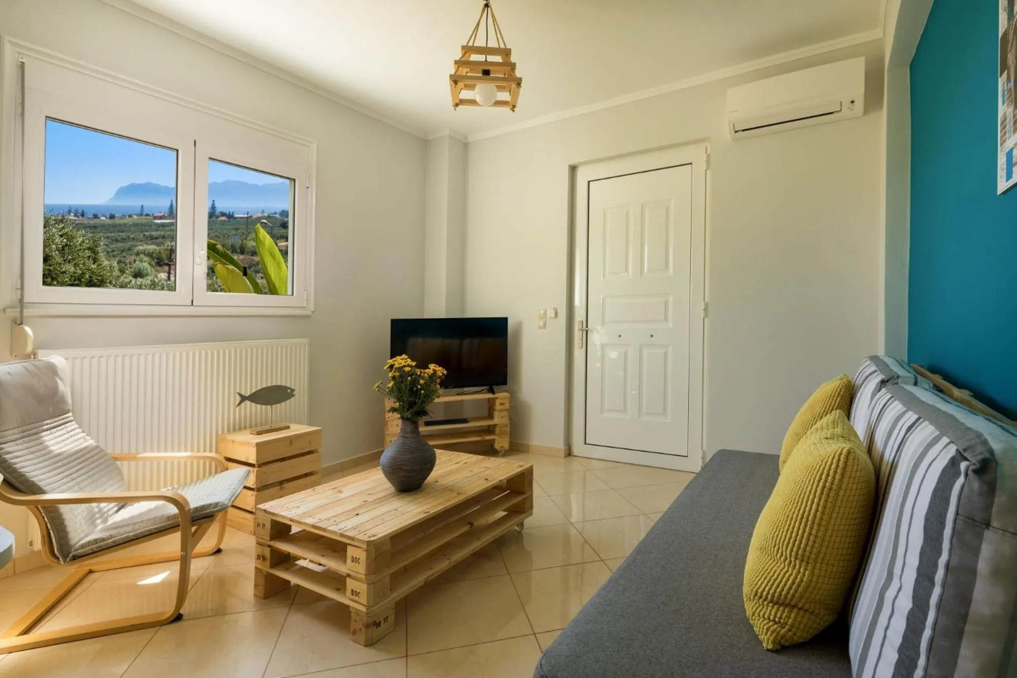 Living room in Villa Dimokratia