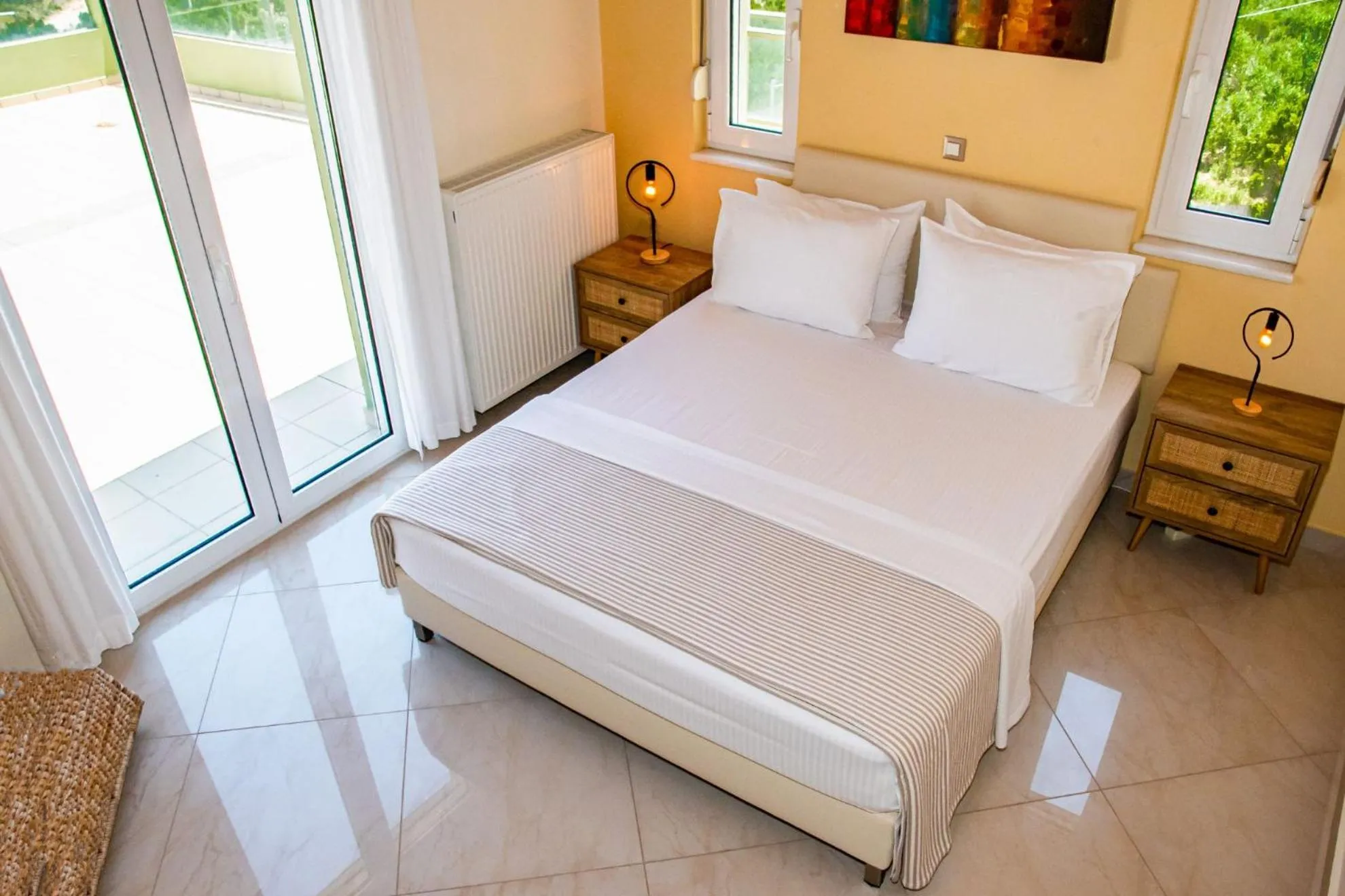 Bed in Villa Dimokratia
