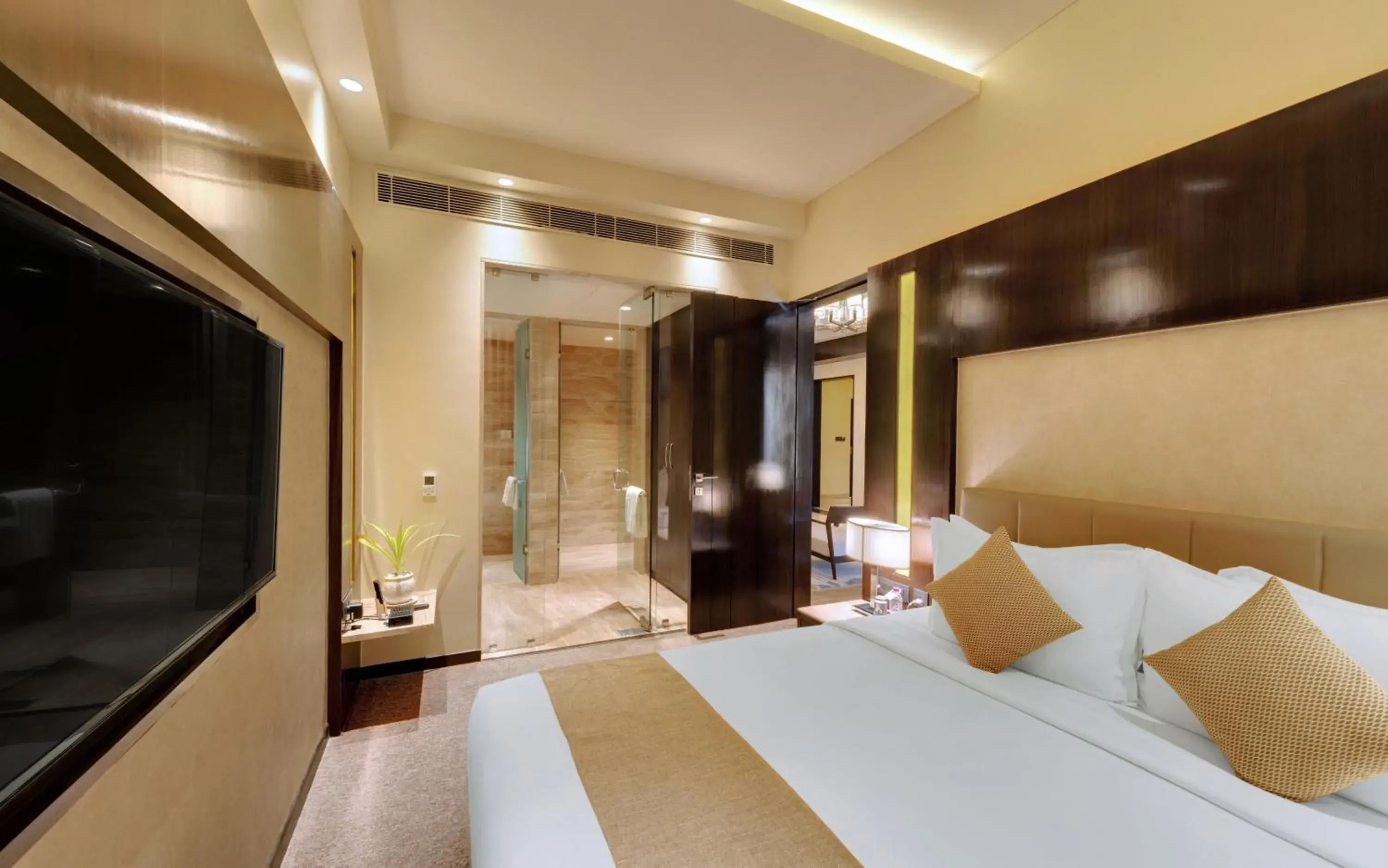 Bedroom, Bed in Iscon The Fern Resort & Spa, Bhavnagar Bedroom, Bed in Iscon The Fern Resort & Spa, Bhavnagar