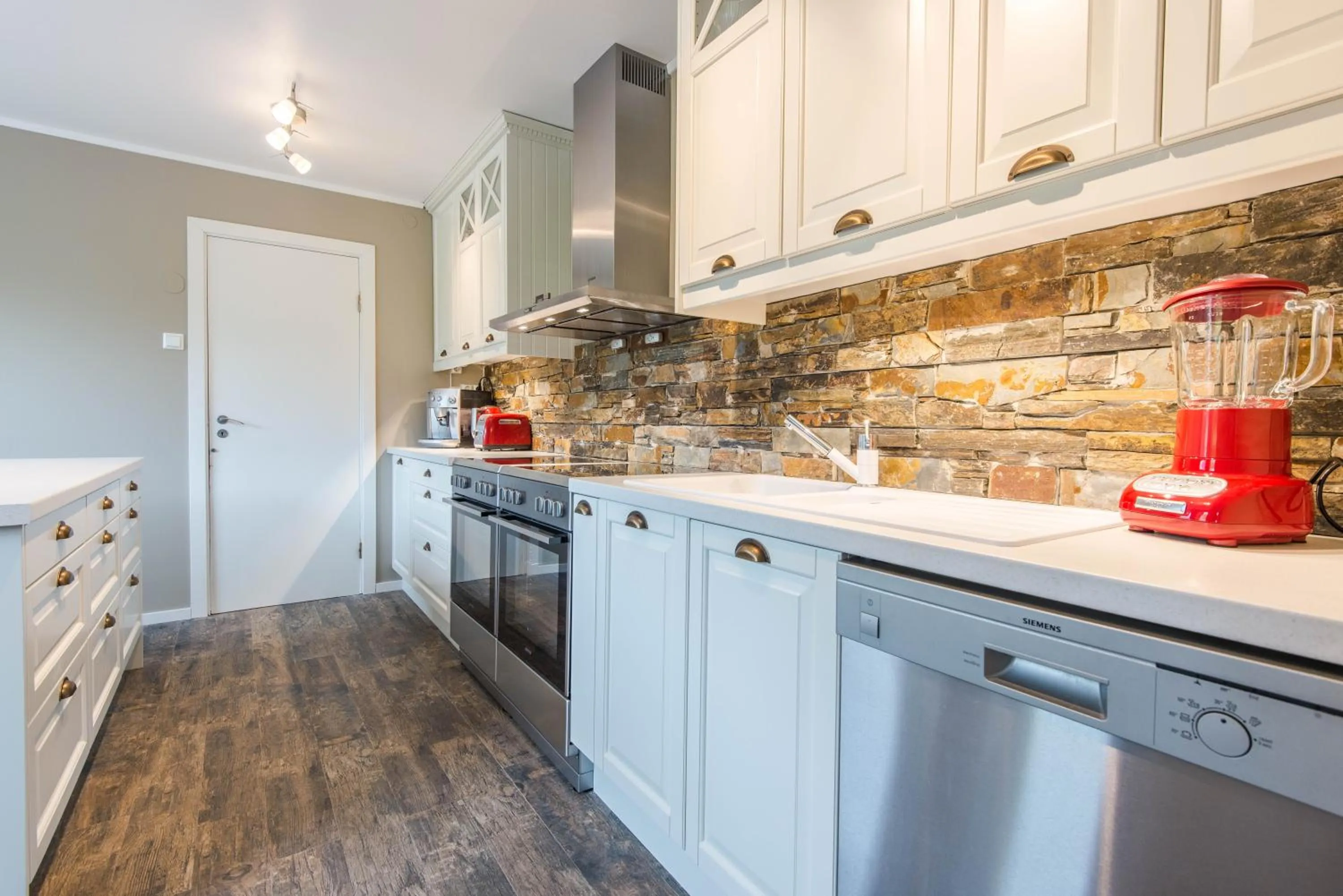 Communal kitchen in Lofoten Planet - Boutique Hotel