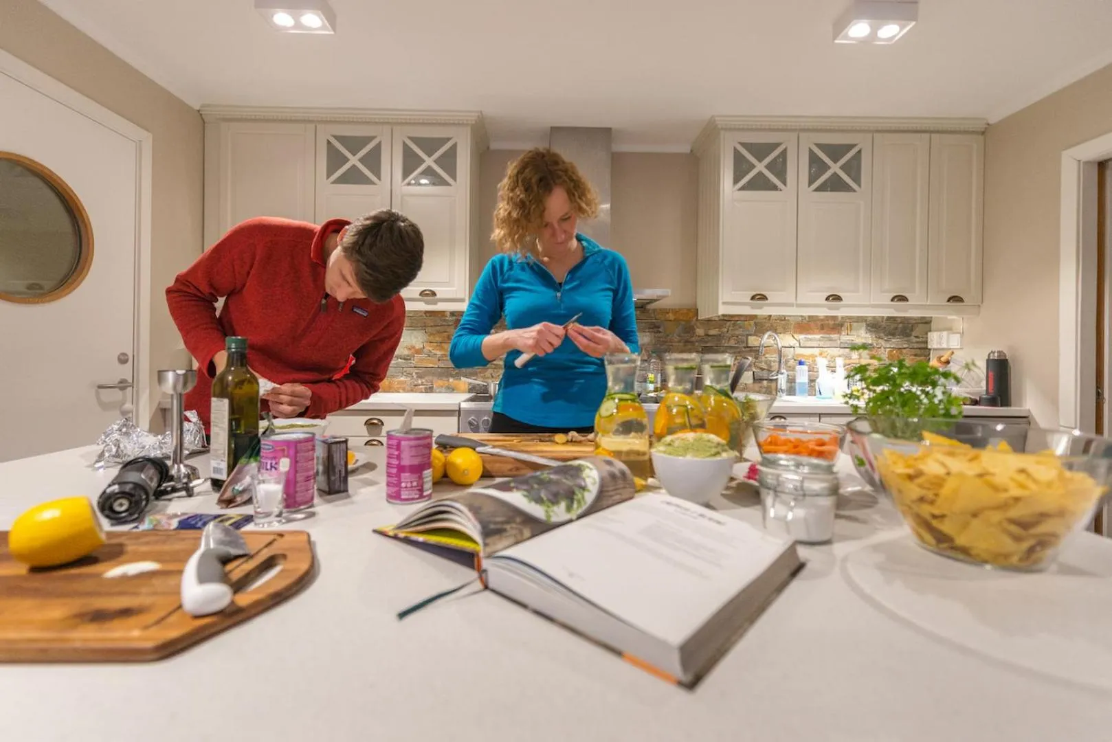 Kitchen or kitchenette in Lofoten Planet - Boutique Hotel
