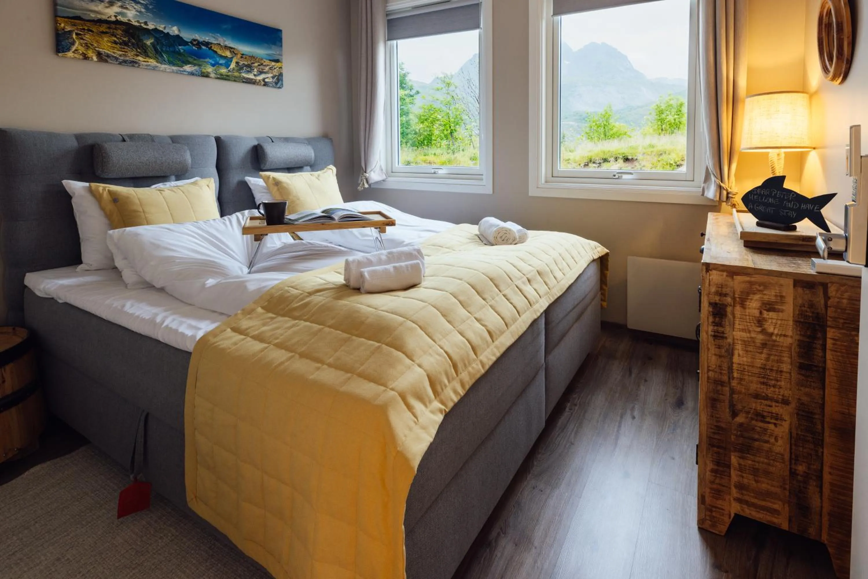 Bedroom, Bed in Lofoten Planet - Boutique Hotel