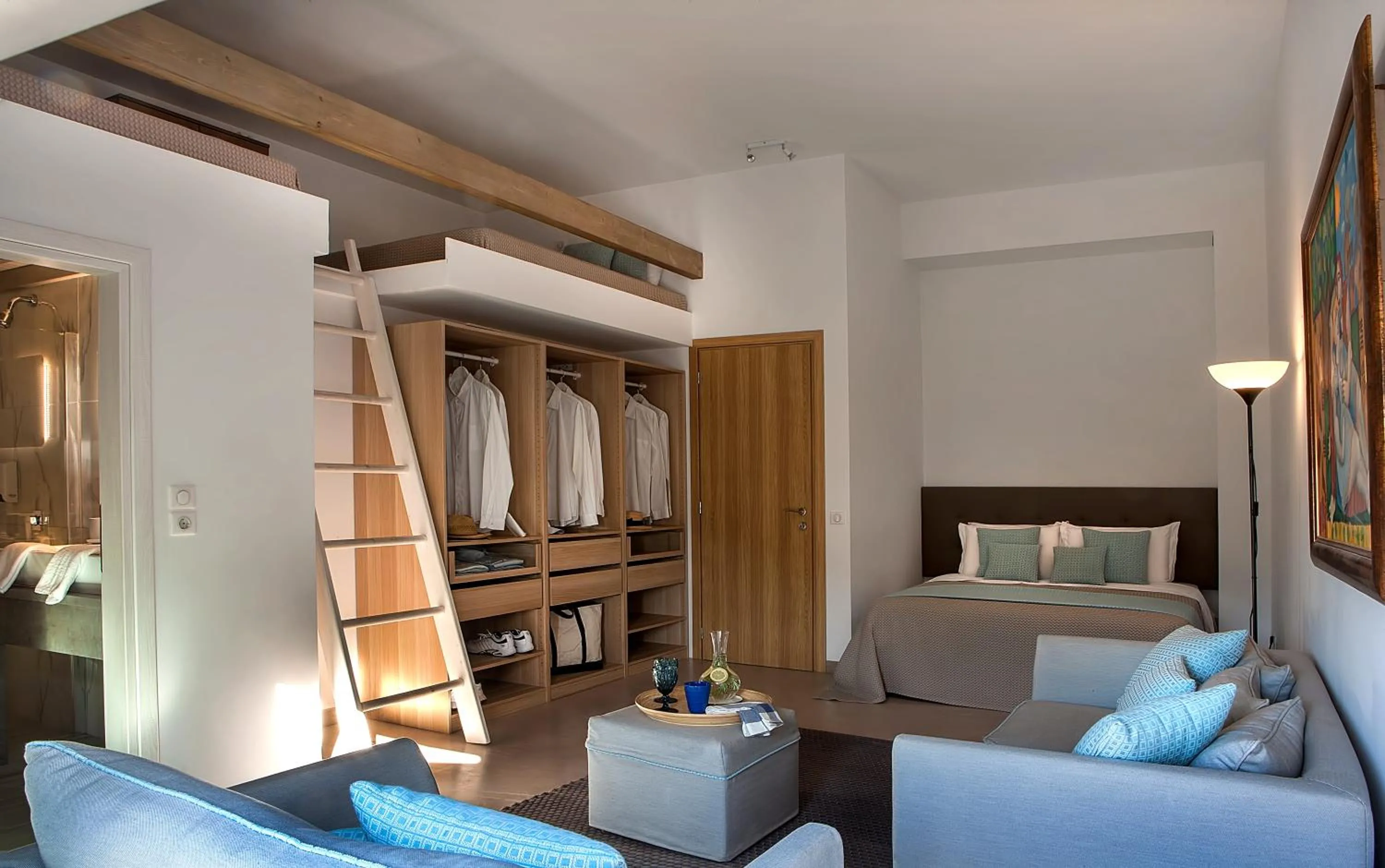 Bed in Marathon Blue