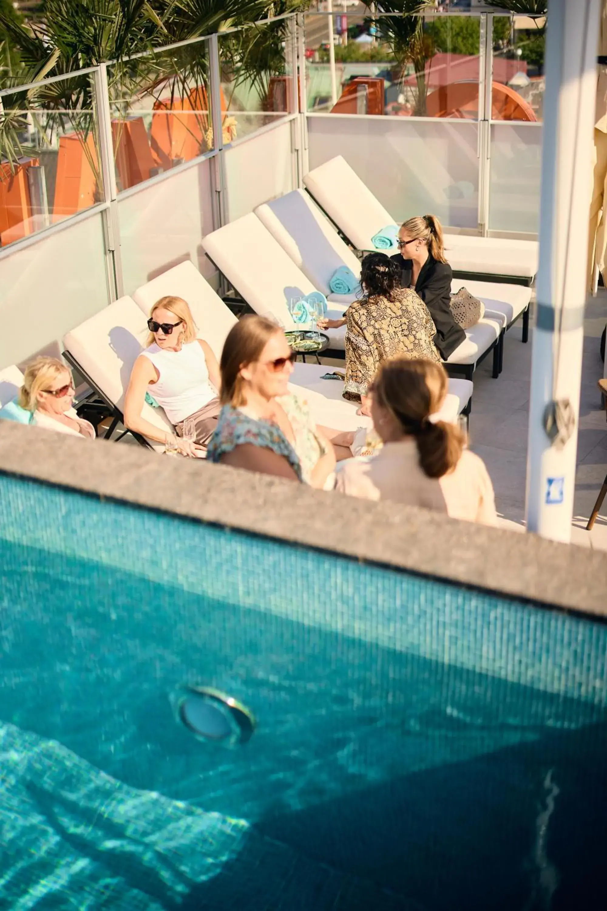 Pool view in Avalon Hotel Pool view in Avalon Hotel