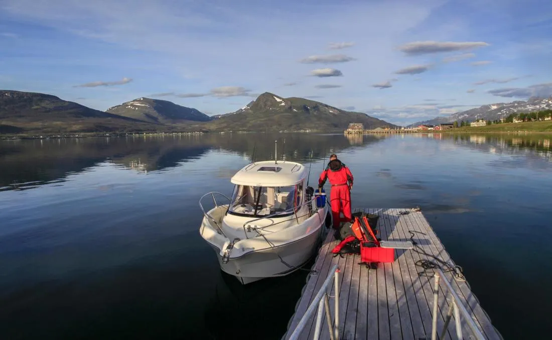 Natural landscape in Hansnes Havfiske