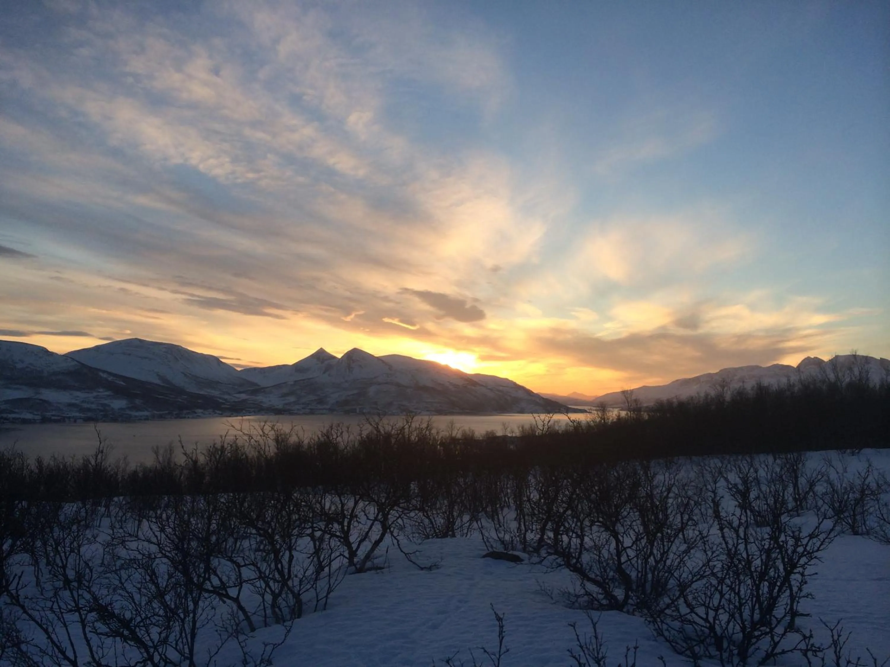 Skiing in Hansnes Havfiske