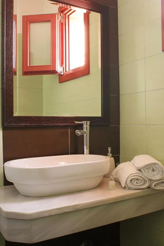 Toilet in Aposperides Hotel